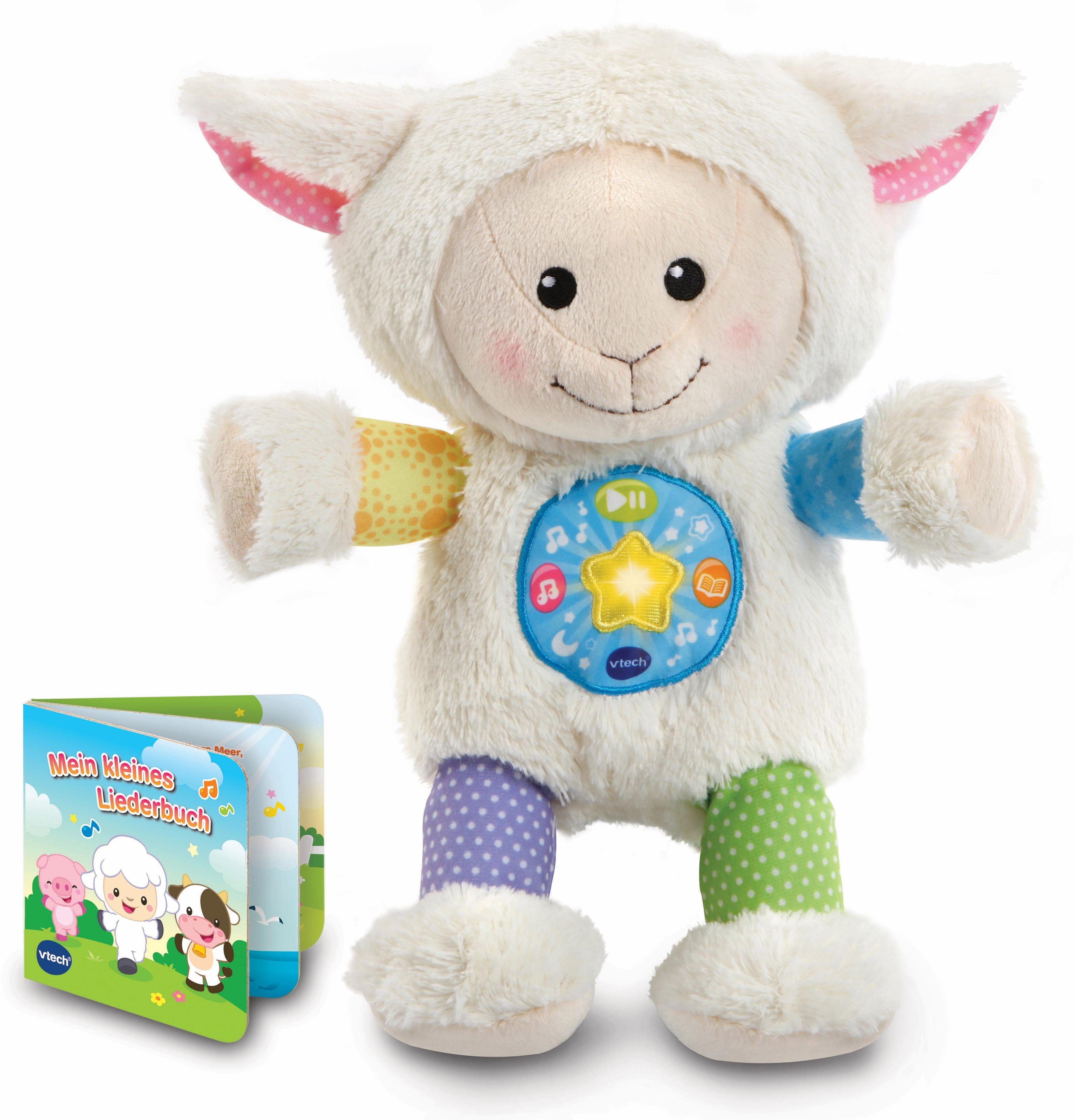 vtech kuscheltier mit spieluhr musik schmuseschaefchen