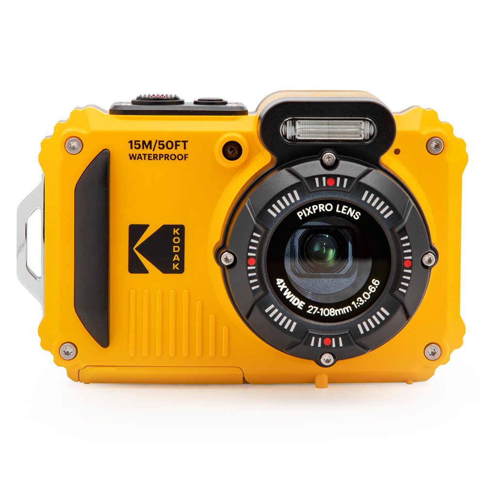 Kodak PixPro WPZ2 - 15 m wasserdicht, gelb Kompaktkamera (16 MP, 4x opt. Zoom, 15 m wasserdicht, stoßfest, staubdicht)
