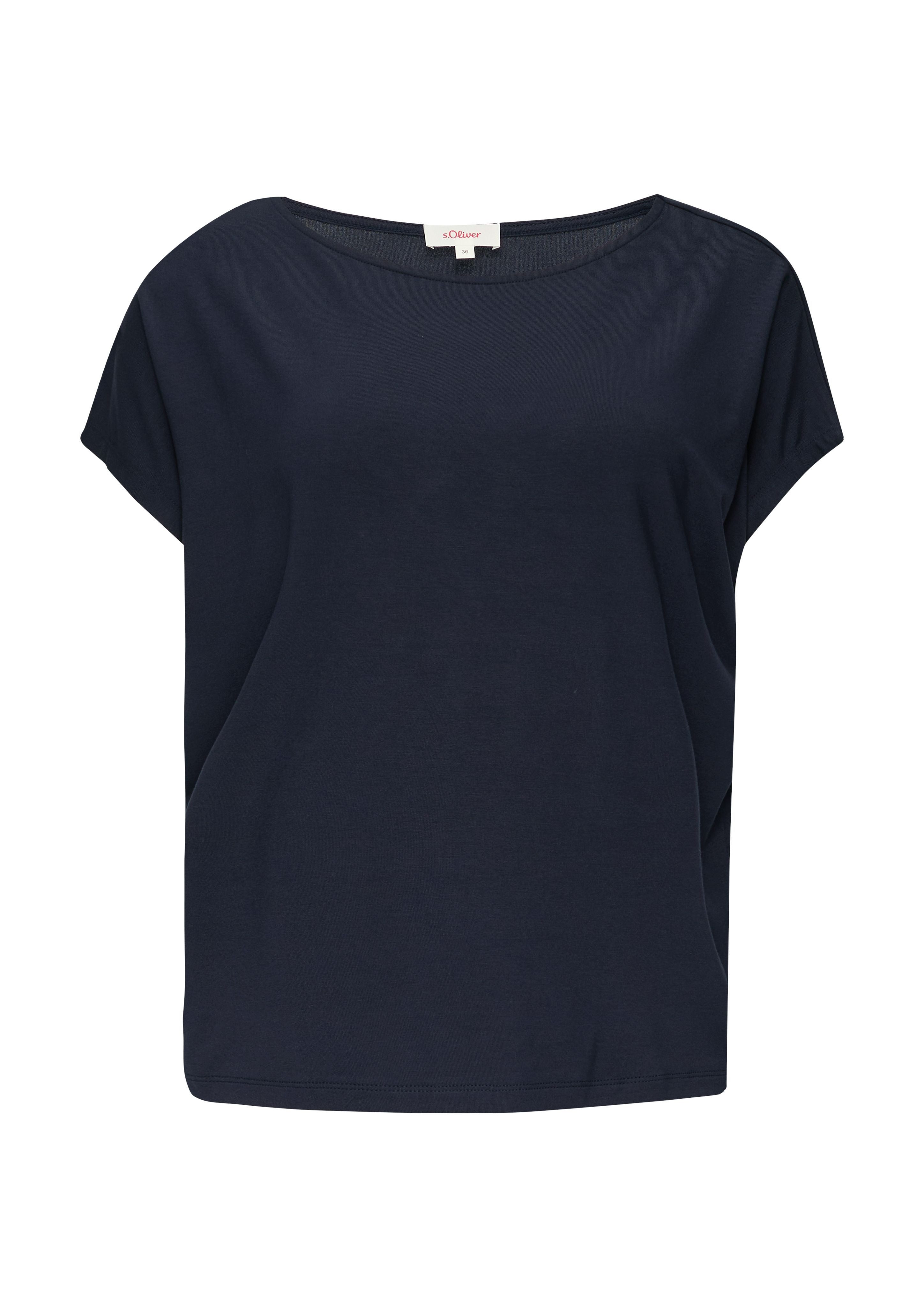 s.Oliver T-Shirt mit Markenlabel günstig online kaufen