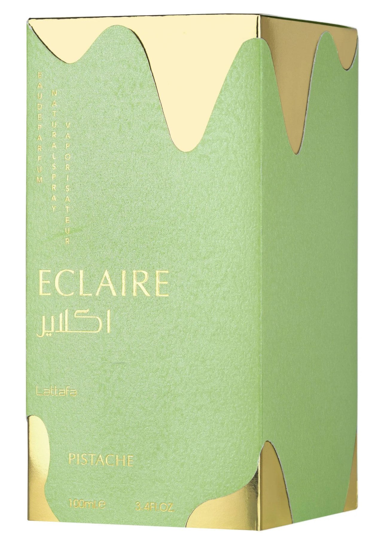 Lattafa Eau de Parfum Eclaire Pistache, Unisex, 100 ml, New Launch, Reichhaltige Komposition, 100% Original aus U.A.E
