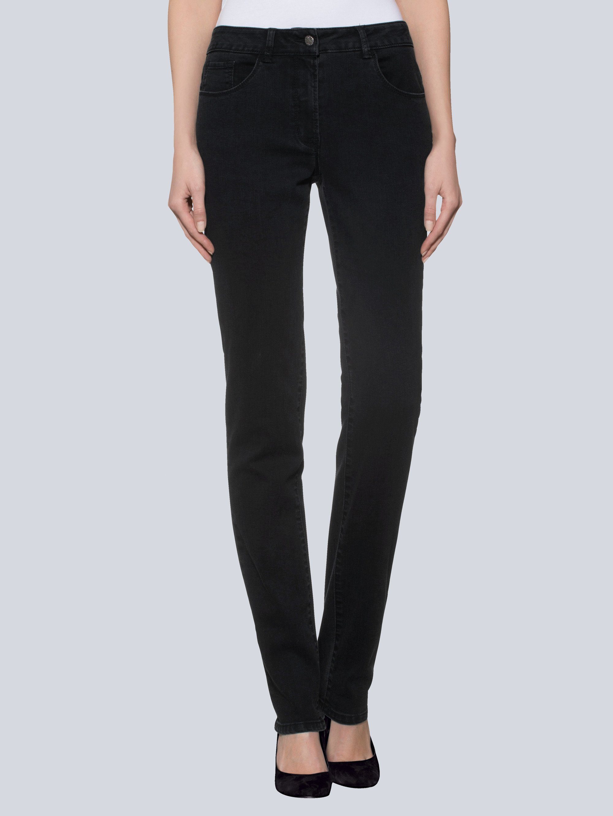 Alba Moda 5-Pocket-Hose in dezentem Used-Look | OTTO