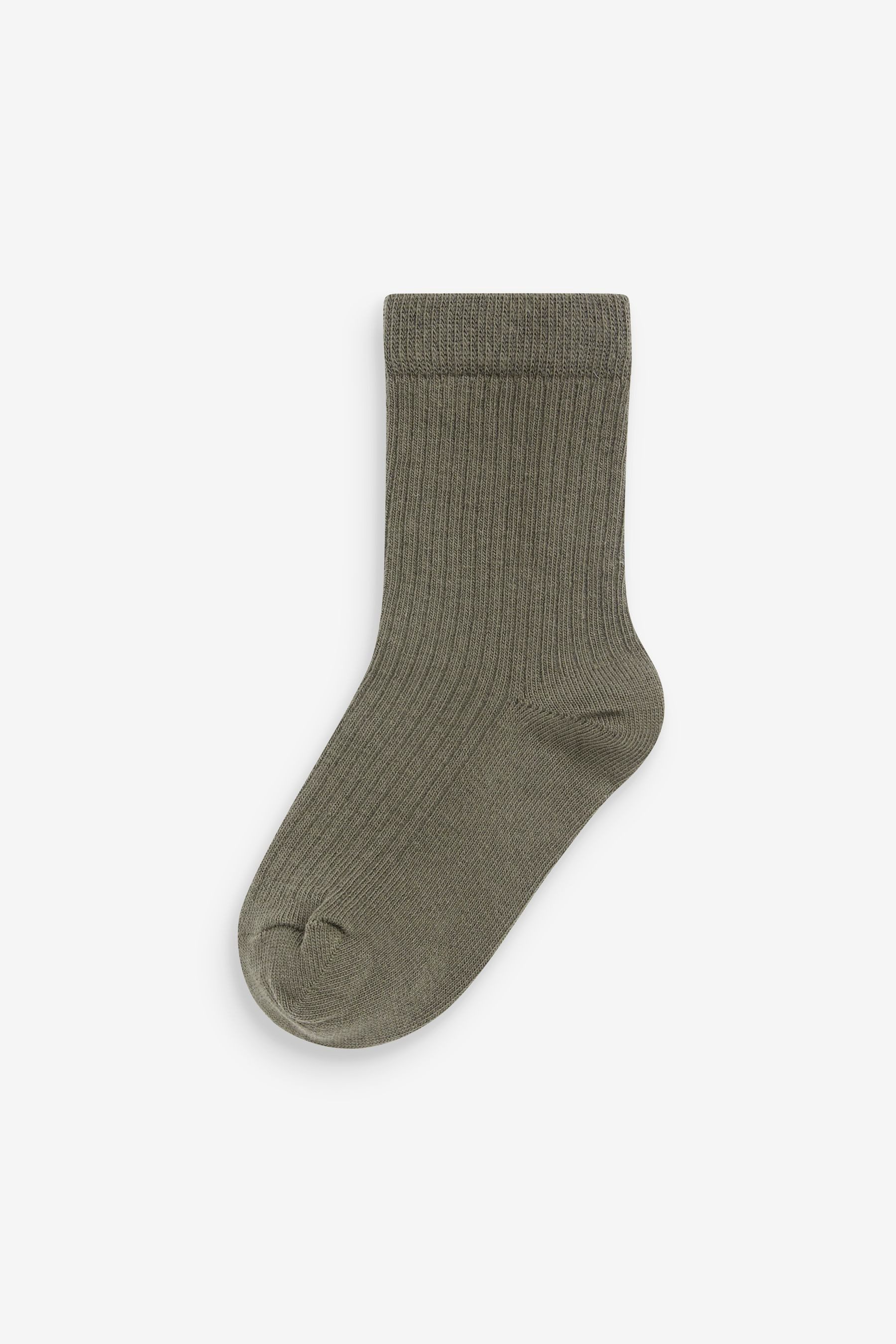 Next Kurzsocken Feinripp-Socken mit hohem Baumwollanteil, 7er-Pack (7-Paar)