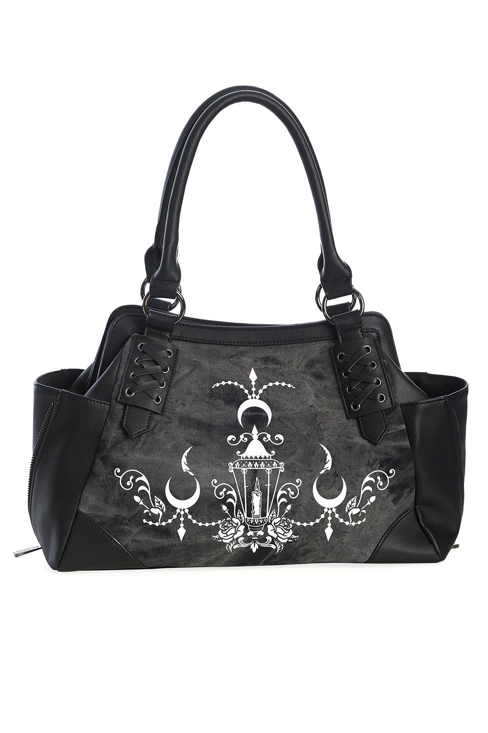 Banned Handtasche Chadelier, Gothic Laternen Print günstig online kaufen