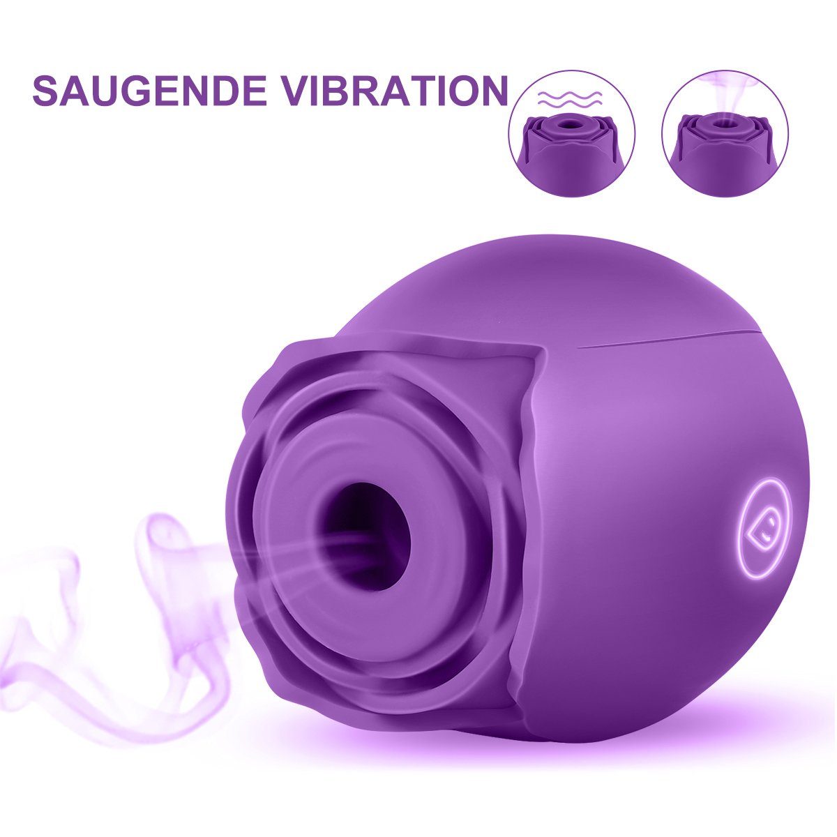 Rosen Silikon Vibrationsmodi, Spielzeug Vibrator, LETGOSPT Sucker Klitoris-Stimulator, Mit Sex Frauen Für Clit Vibrator 10 Wasserdicht,