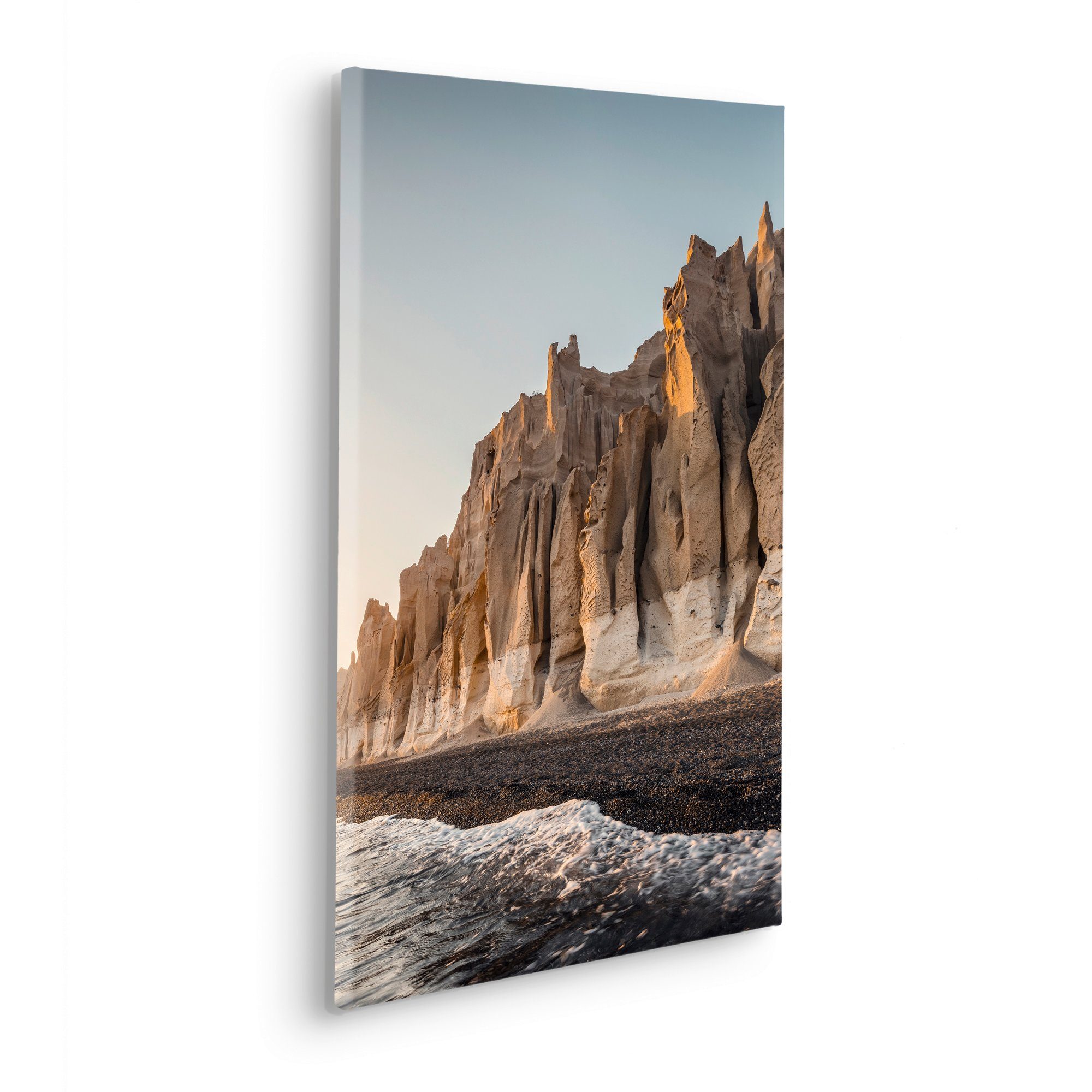 Komar Leinwandbild Unbend - Größe 40 x 60 cm, Baum, Berge, Blumen, Blätter, Foto, Jahreszeiten, Landschaft, Meer, Natur, Palmen, Strand (Packung, 1 St), Keilrahmenbild mi Echtholzrahmen