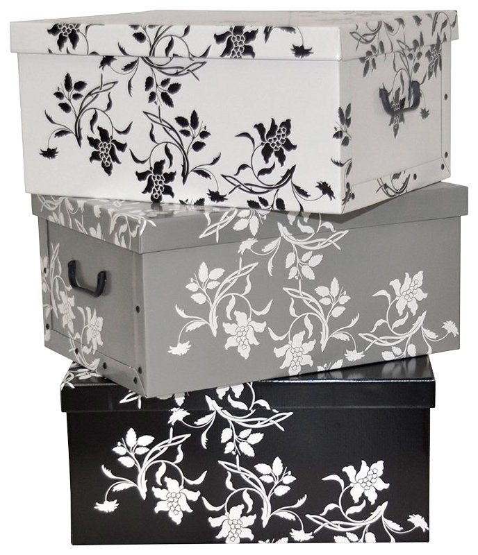 Aufbewahrungsbox »Barock Blumen«, 3er-Set Aufbewahrungsbox »Barock Blumen«, 3er-Set