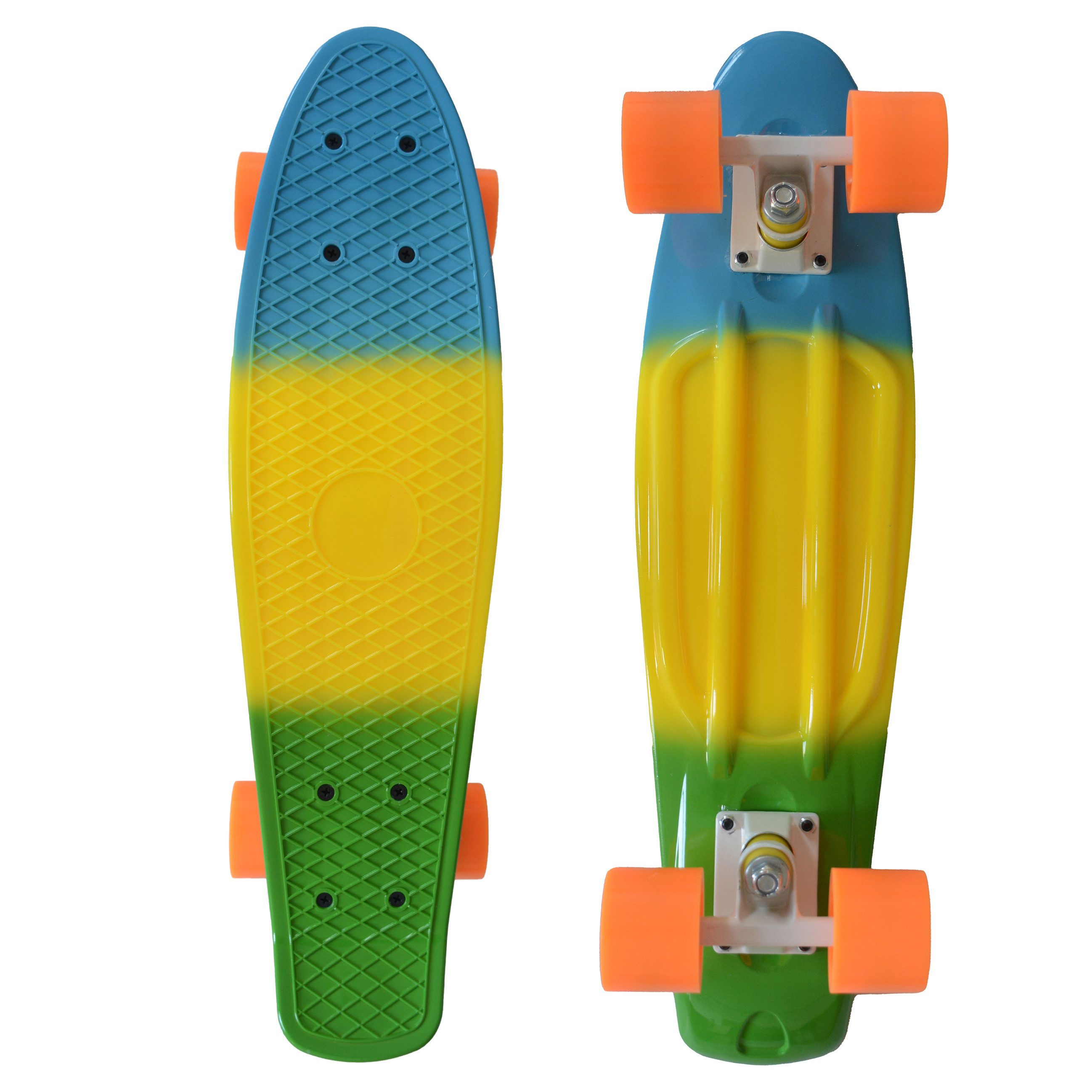 MUWO Miniskateboard "Cruiser" Penny Board Mini Skateboard, wird einsatzbereit verschickt, keine Montage nötig