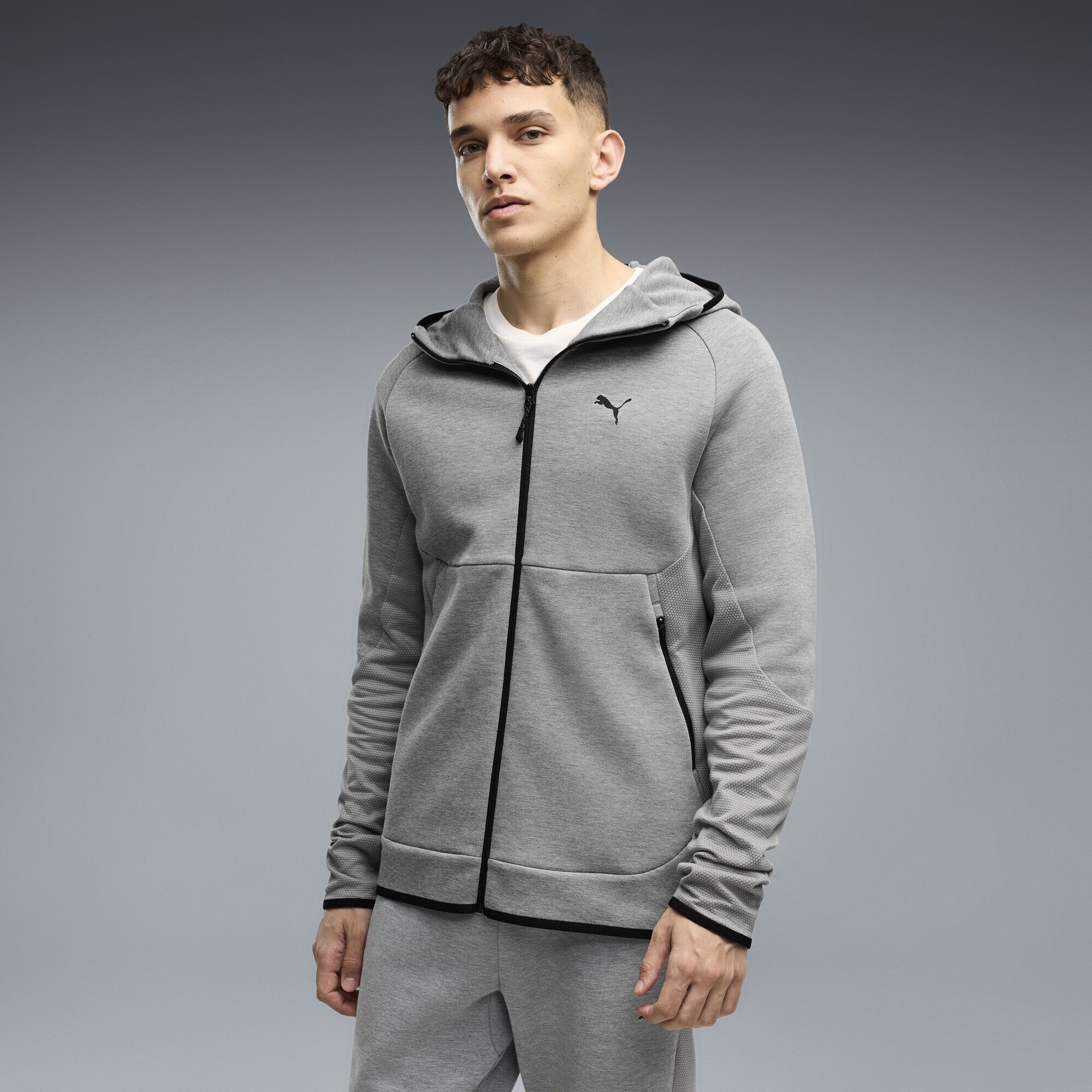 PUMA Sweatjacke PUMATECH Elevated Slim Kapuzenjacke Herren – Bild 2 von 5