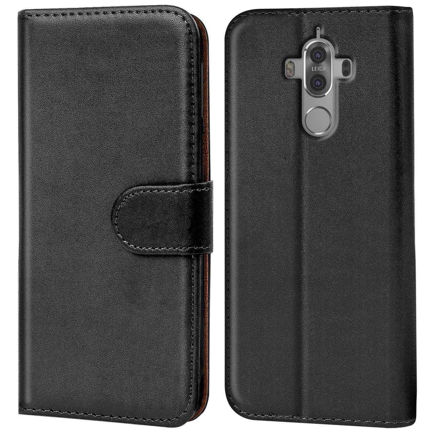 CoolGadget Handyhülle Book Case Handy Tasche für Huawei Mate 9 5,9 Zoll, Hülle Klapphülle Flip Cover für Mate 9 Schutzhülle stoßfest