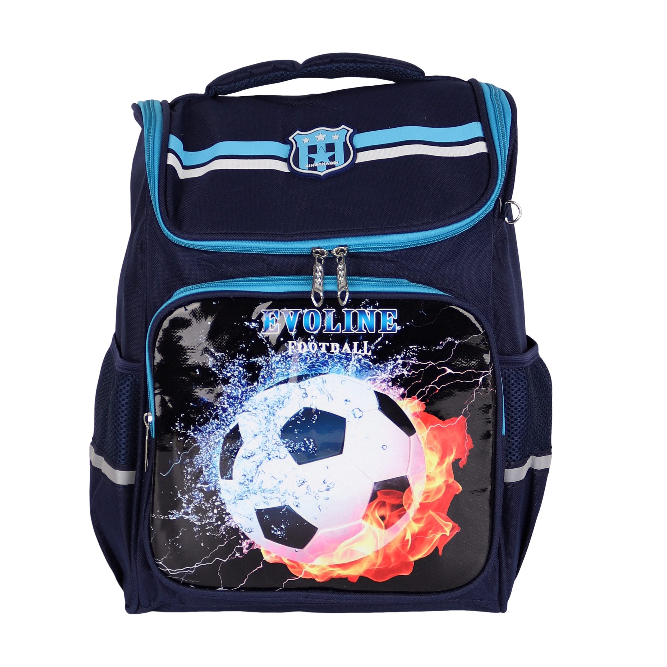 MIRROSI Schulranzen Kinder Schulranzen Rucksack 34x41x16 cm mit Motiv, Reflektorstreifen & Seitenfächern, gepolsterter Schulrucksack – Bild 3 von 5