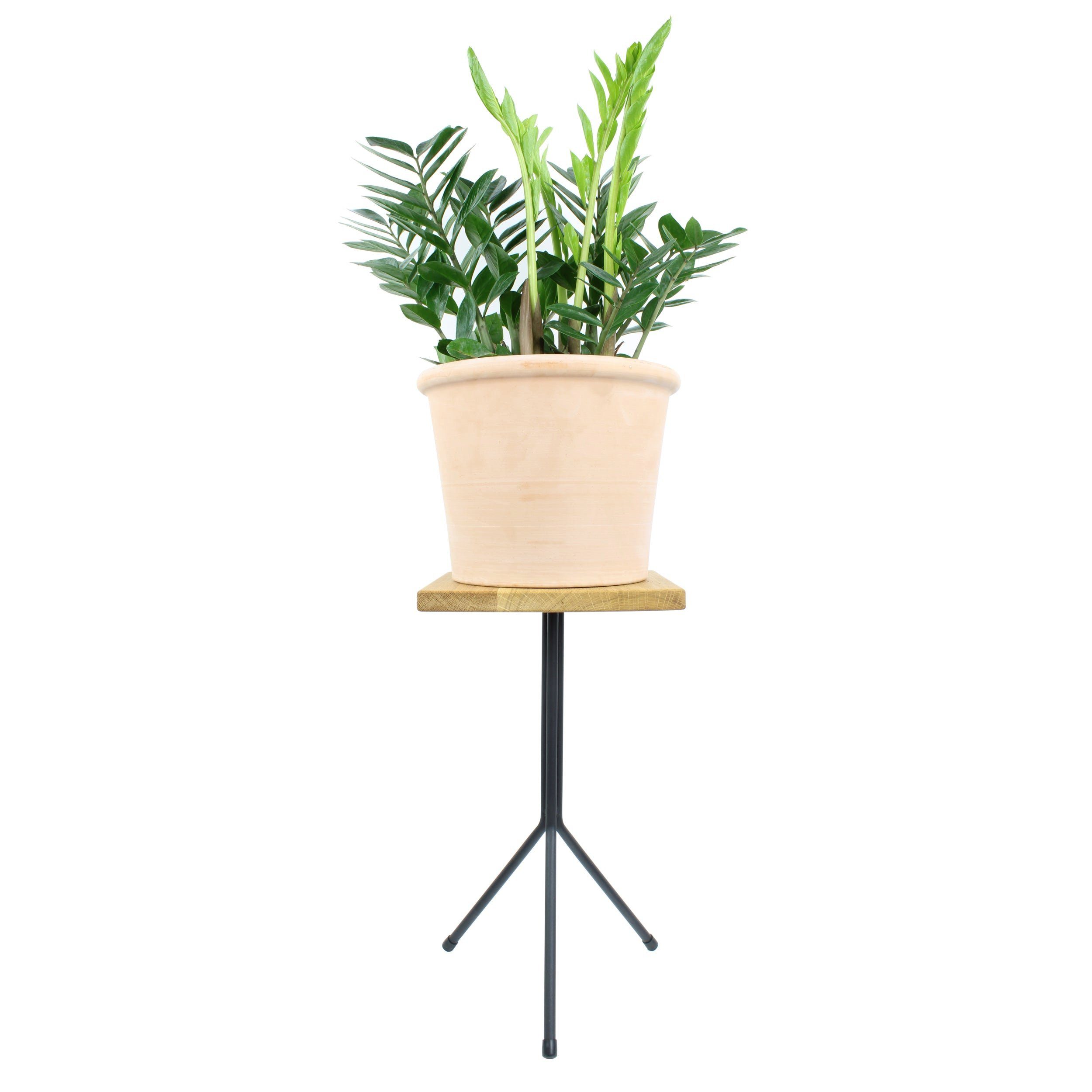 Natural Goods Berlin Tischbein TRIPOD, Pflanzenständer, Haarnadeldesign, größenverstellbar, Schwarz