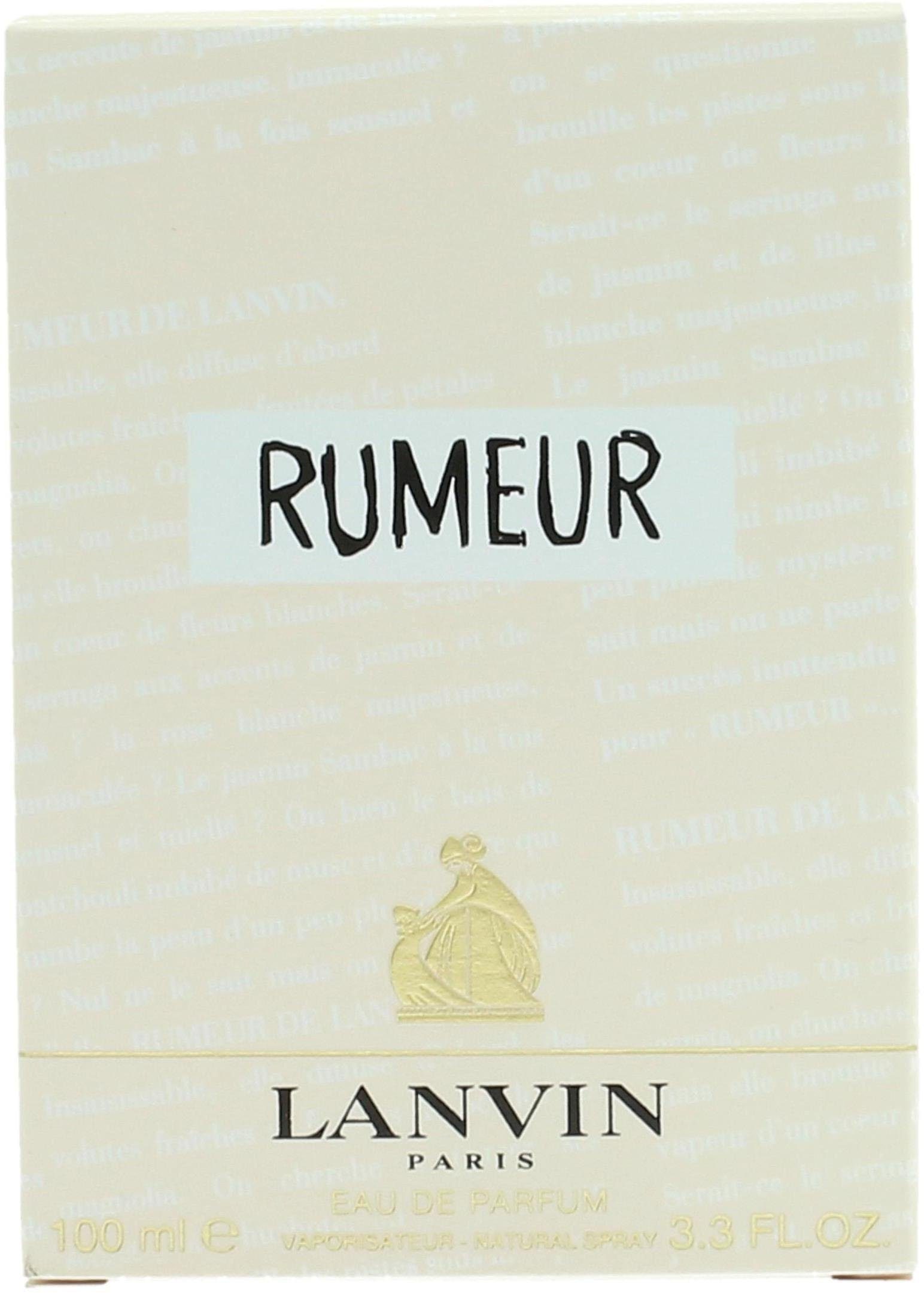 LANVIN Eau de Parfum Rumeur, Blumig-holziger Damenduft mit Magnolie, Flieder, Jasmin und Patchouli.