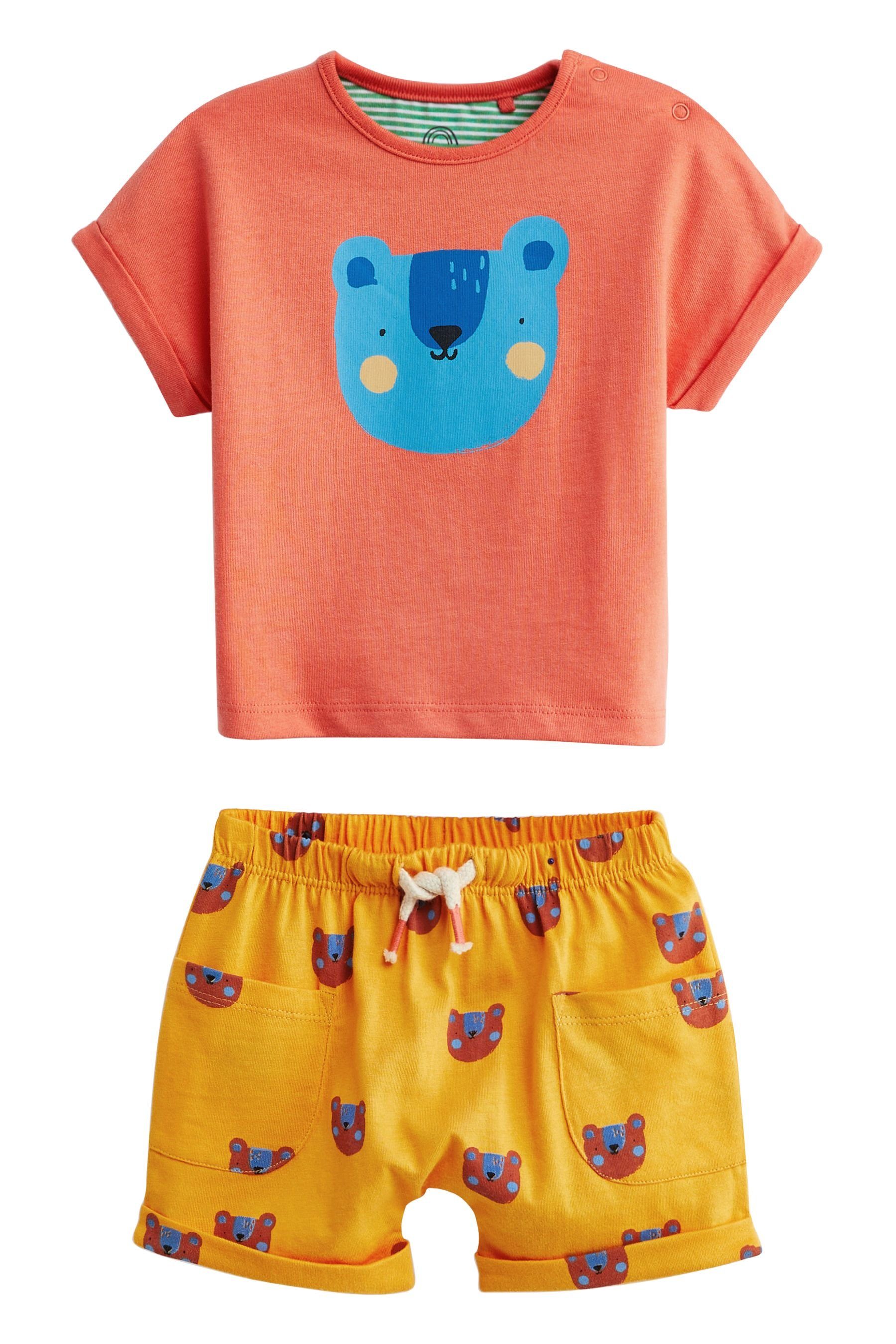 und (6-tlg) 6-teiliges Next Shorts, T-Shirts Baby Character Shorts Set & Bright Multi T-Shirt