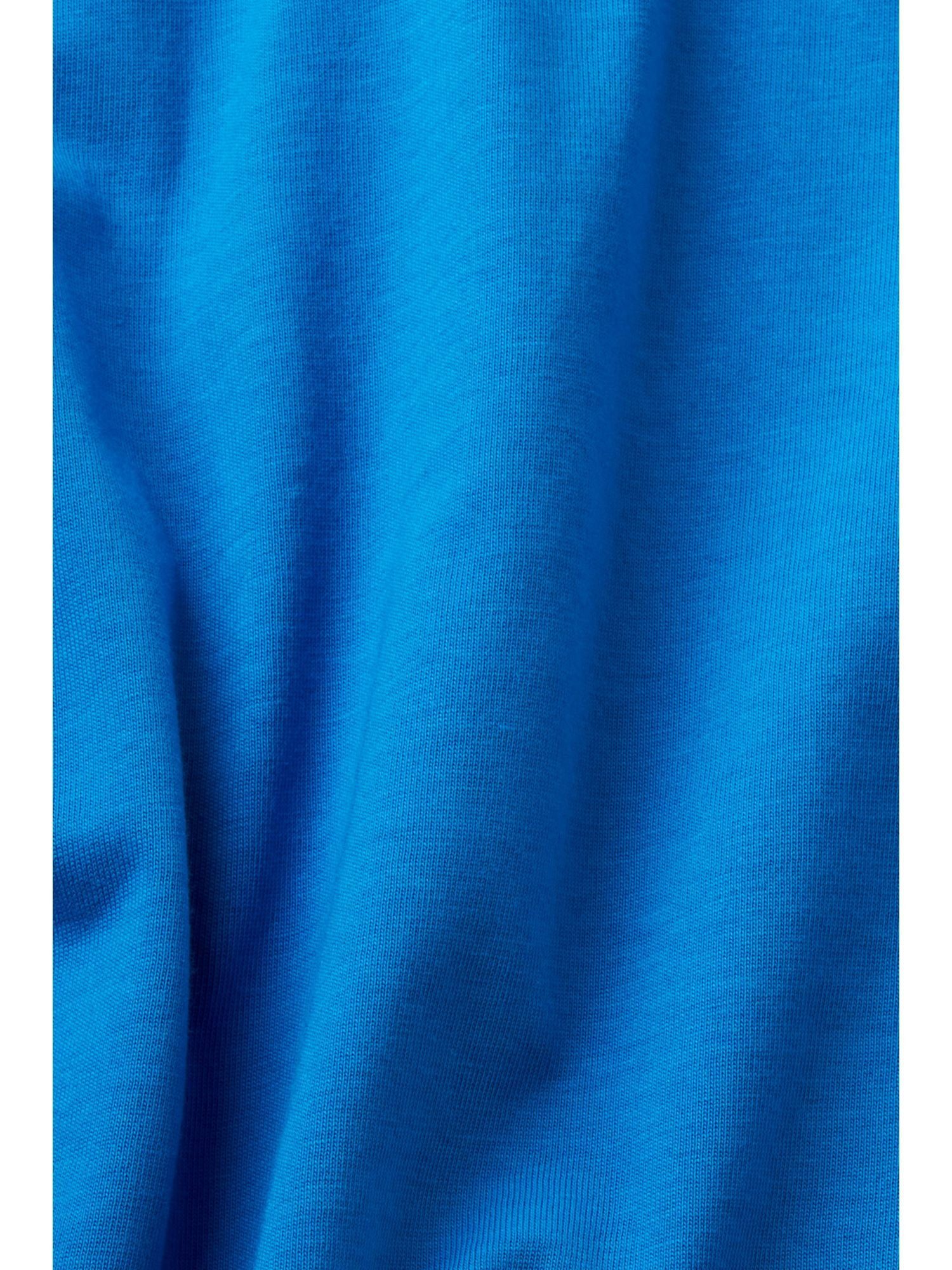 T-Shirt BLUE Esprit edc (1-tlg) T-Shirt by Herz-Print mit