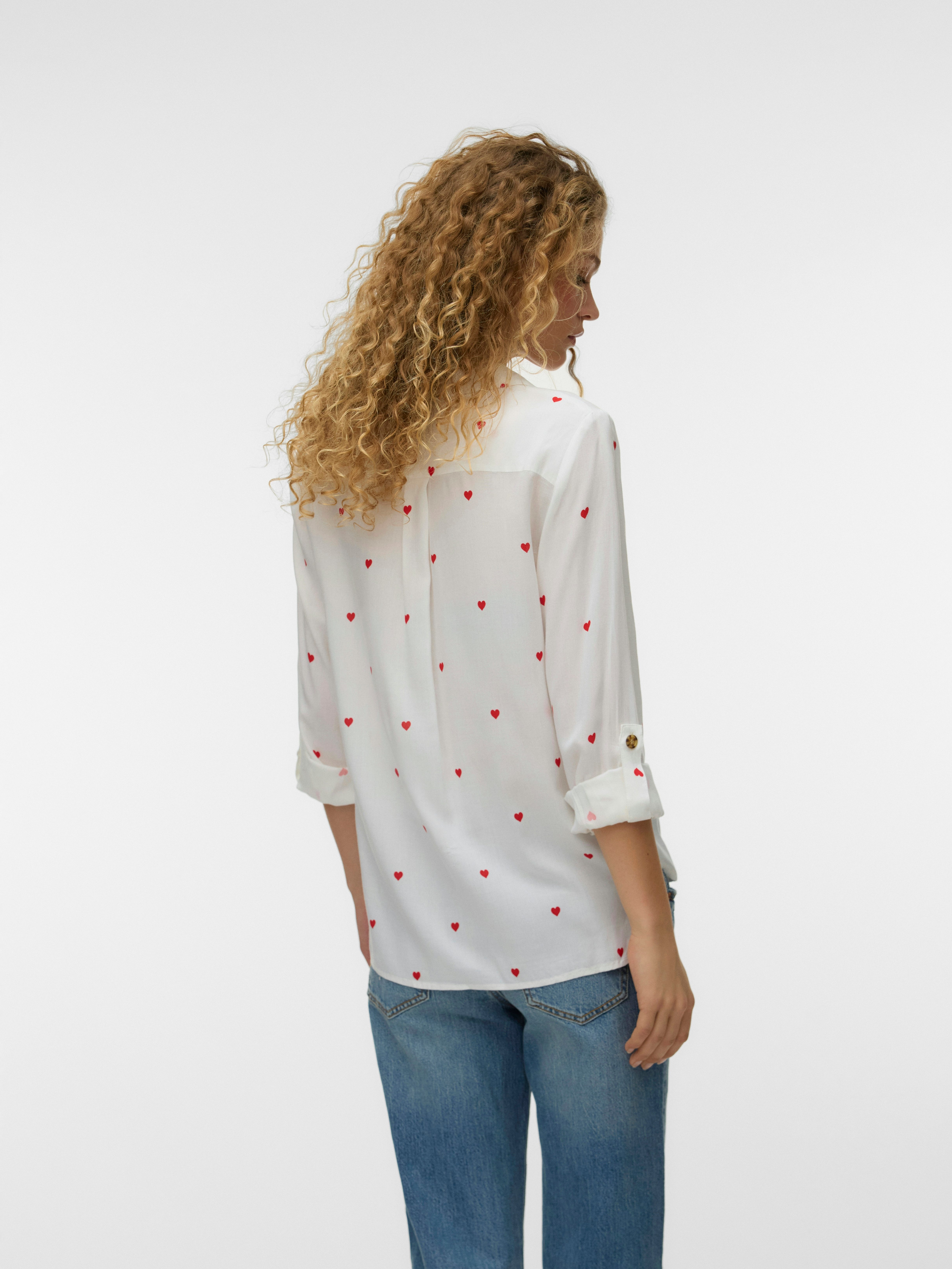Vero Moda Hemdbluse VMBUMPY L/S SHIRT NEW WVN GA NOOS Viskose, regular fit
