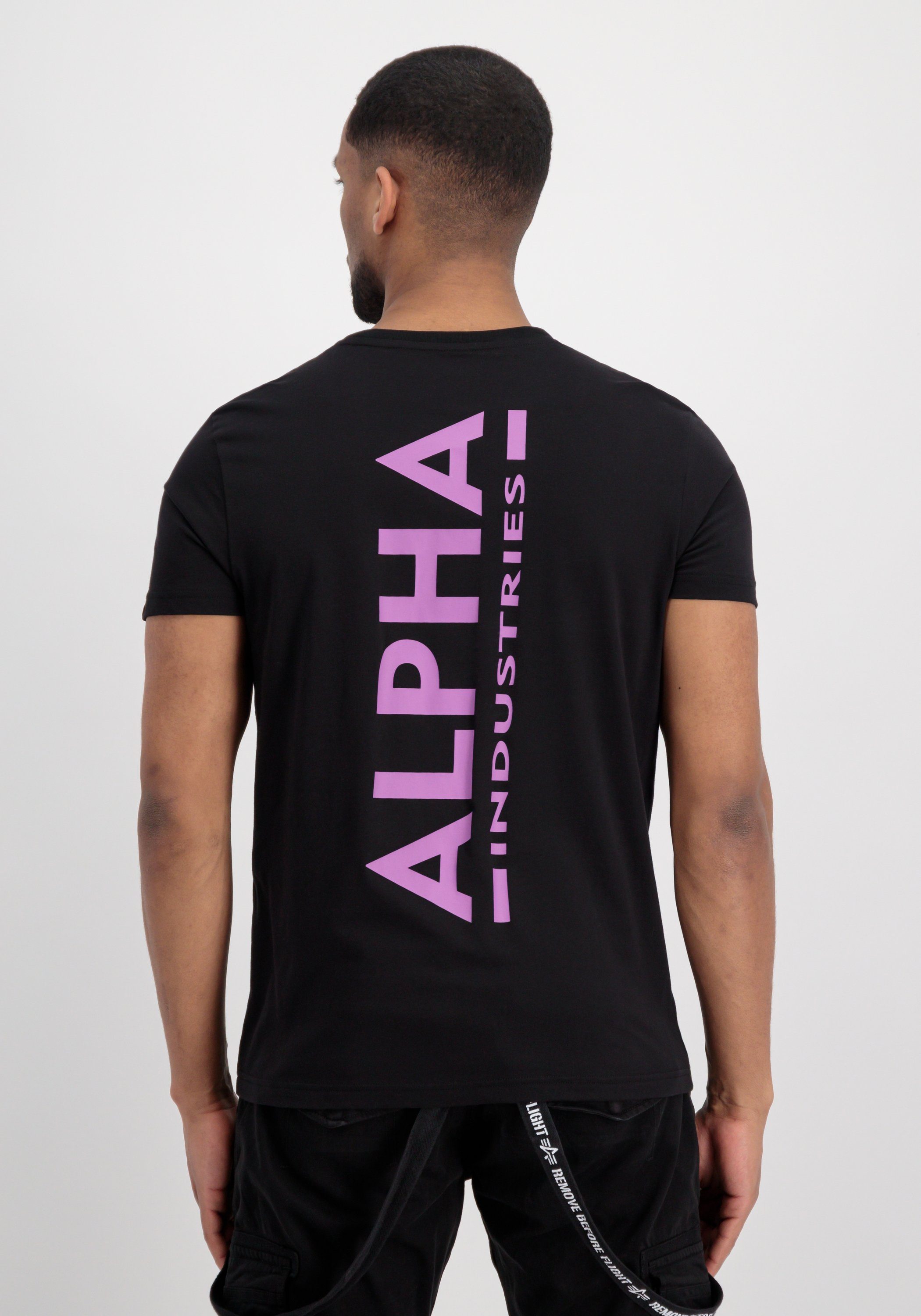 dark Alpha / Industries T Industries T-Shirts Backprint mag. Men black T-Shirt Alpha -