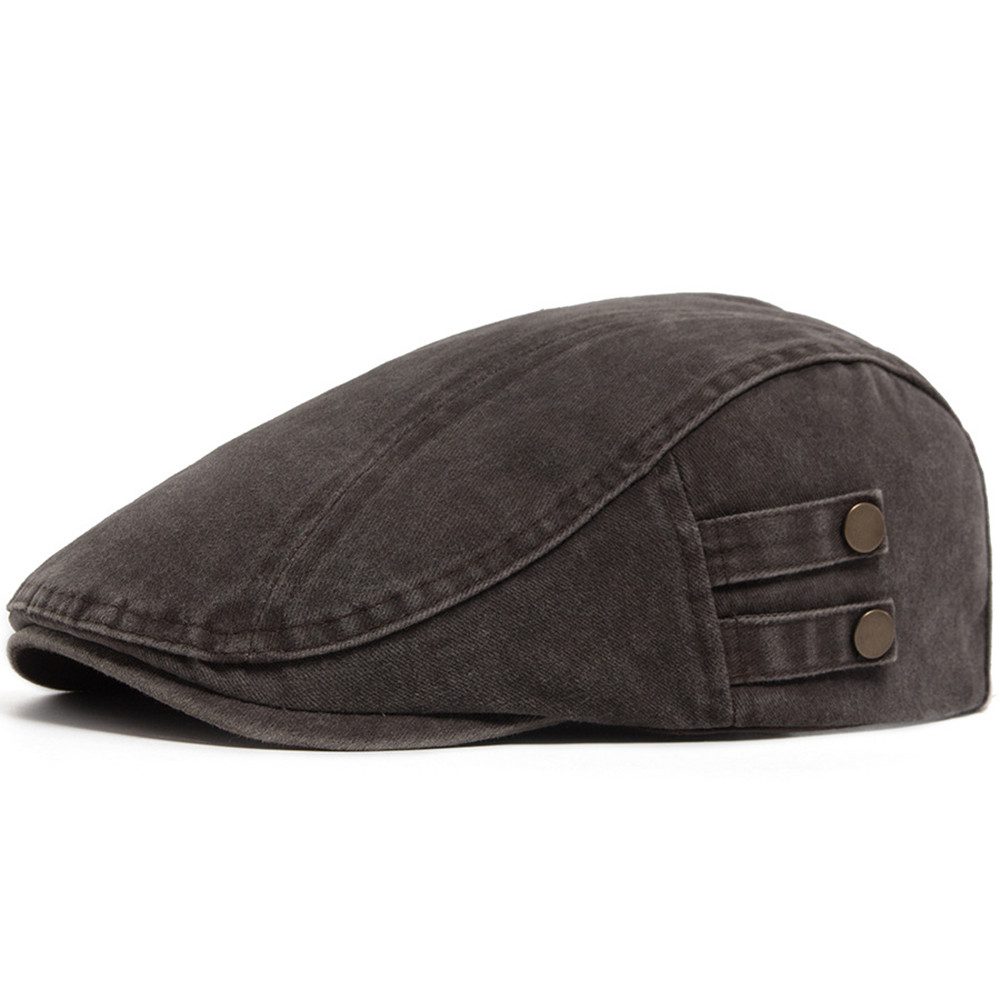 Bwecuy Flat Cap Herren Flatcap Schirmmütze Driving Cabbie Jagd Flatcap Newsboy Cap Vintage Baskenmütze Fahrer Mütze