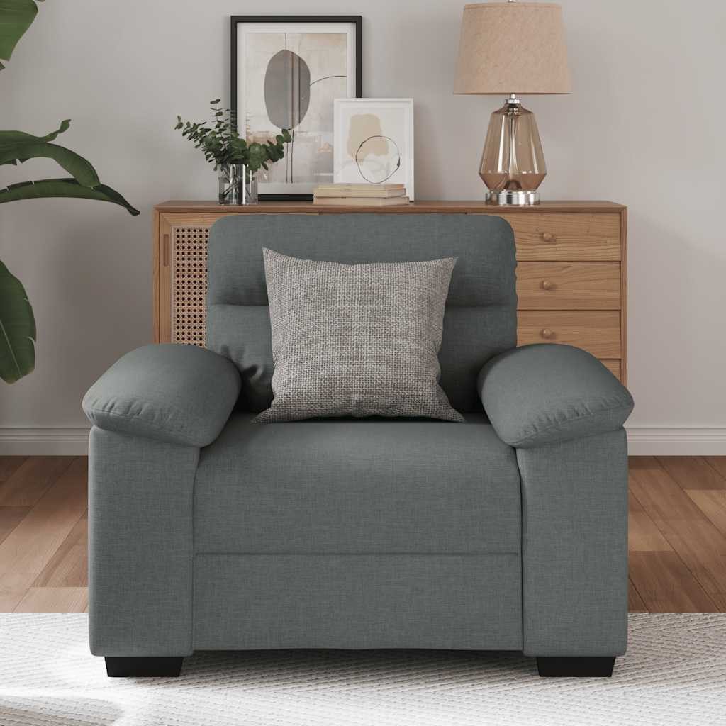 vidaXL Sofa Sessel Dunkelgrau 60 cm günstig online kaufen