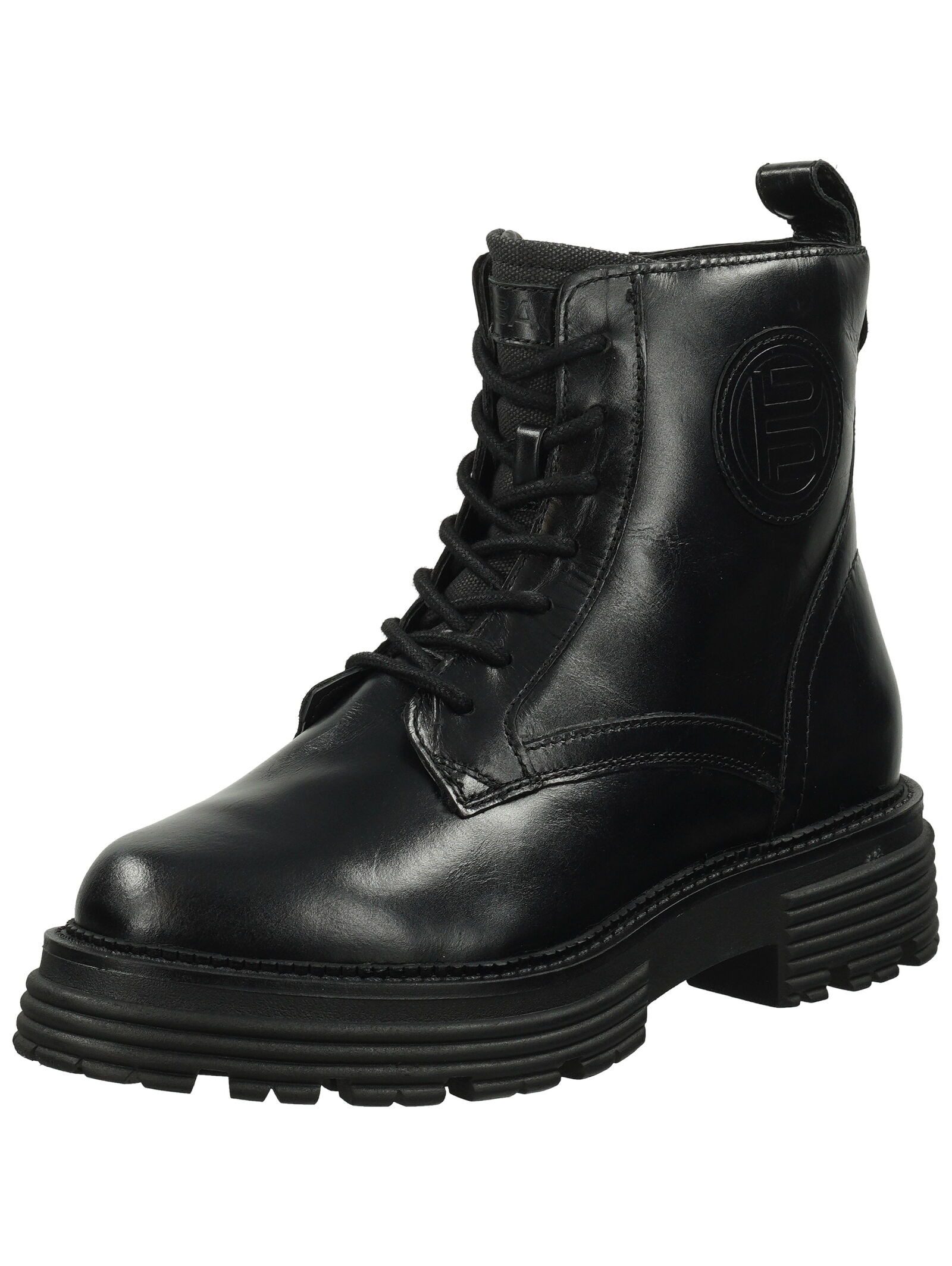 BAGATT Stiefelette Leder/Textil . Schnürstiefelette