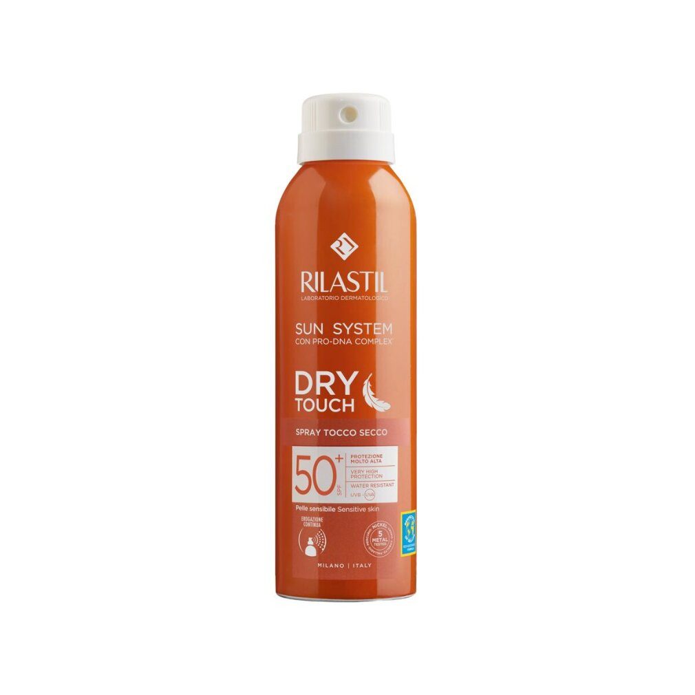 Rilastil Körperpflegemittel SUN SYSTEM Sonnenschutz SPF50+ für trockene Berührung, 200 ml