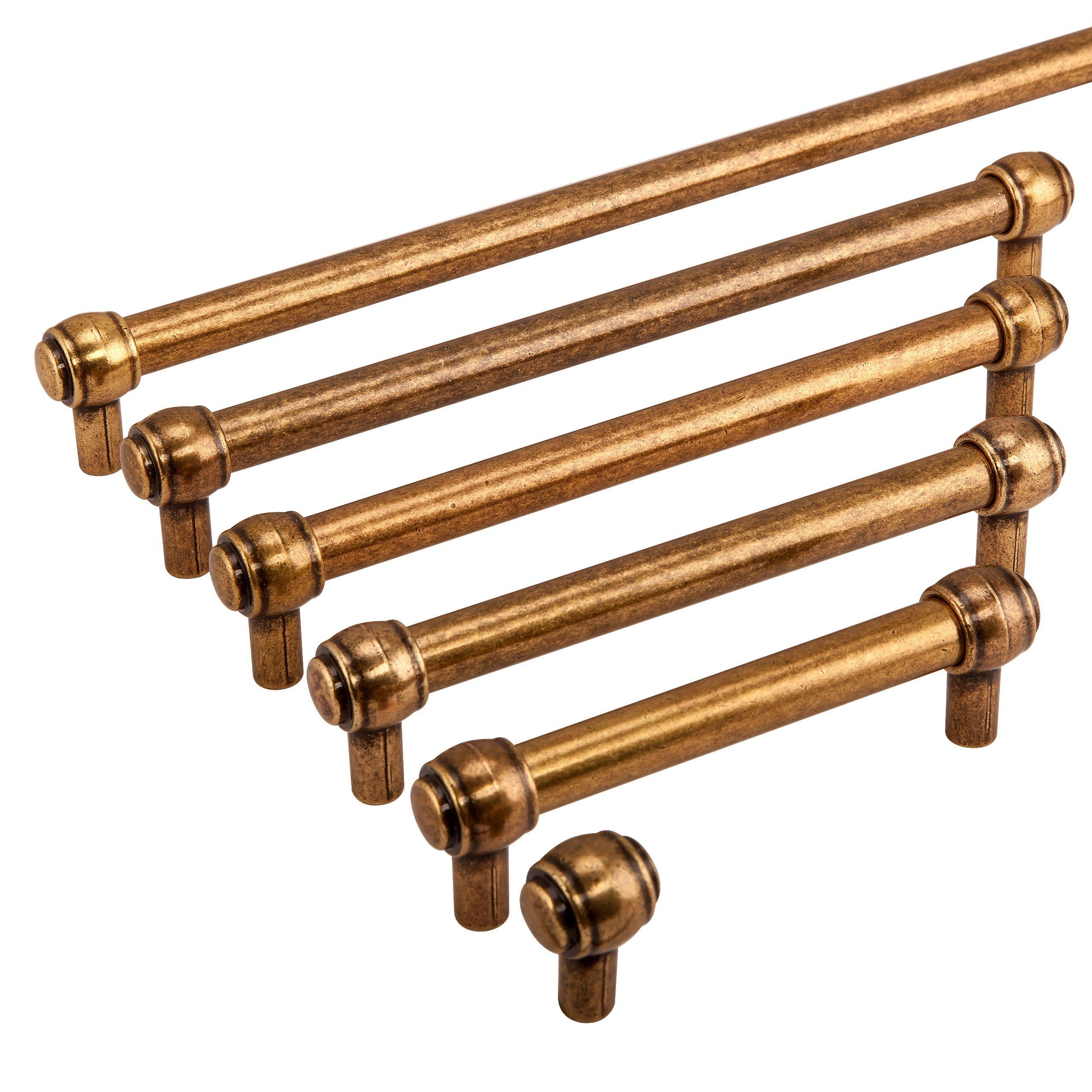 SO-TECH® Möbelgriff Stilgriff ALTHEA Altmessingoptik BA 96 - 480 mm - incl. Schr, Lochabstand 320 mm - inkl. Schrauben