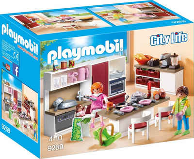 Playmobil® Konstruktions-Spielset »Große Familienküche (9269), City Life«, Made in Germany