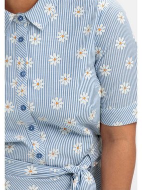 sheego by Joe Browns Tunikakleid Große Größen mit Streifen und Blütenprint