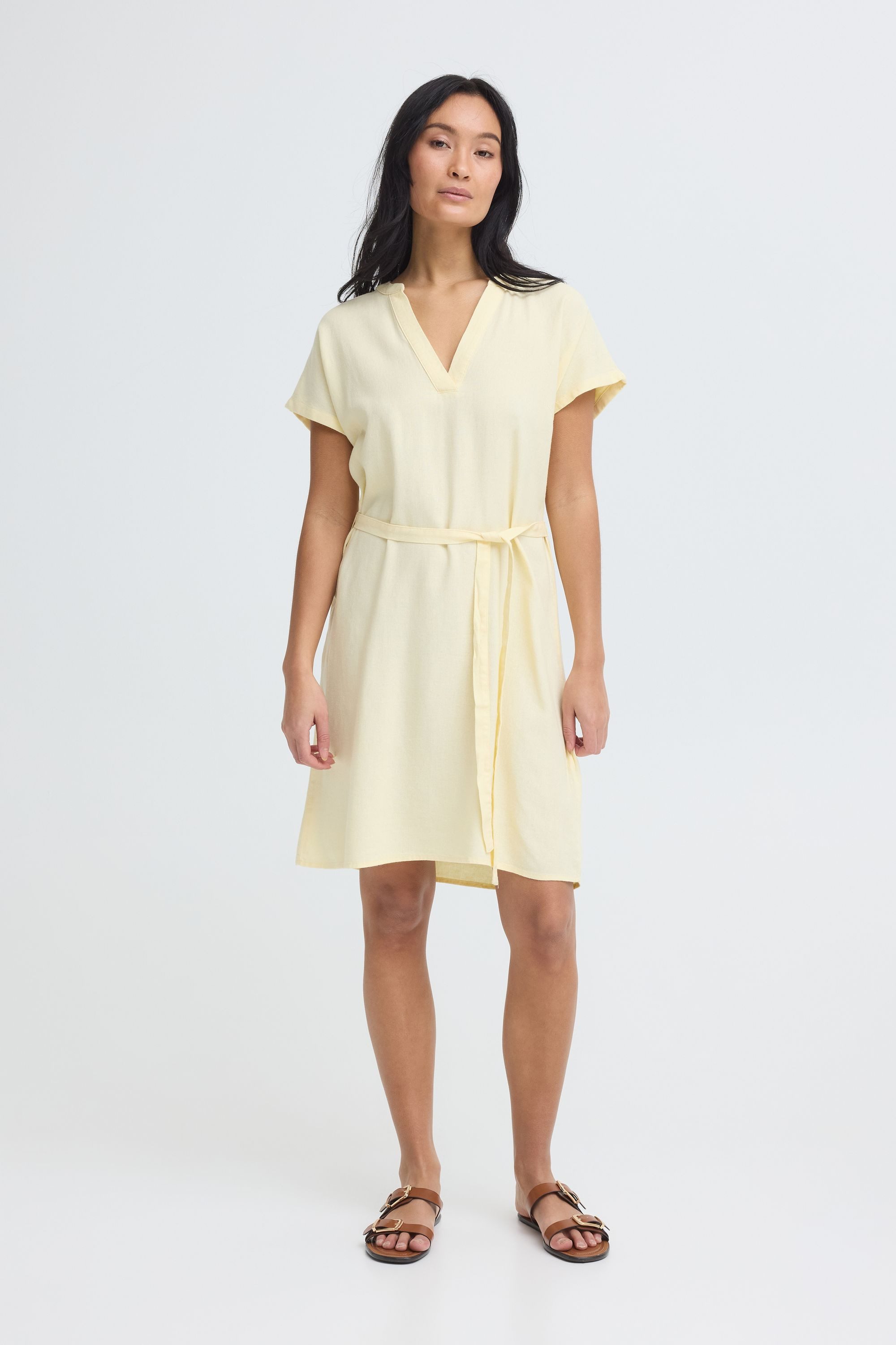 OXMO Minikleid OXNInna V-Neck Kleid - Loose Fit