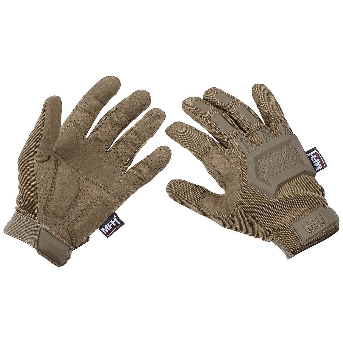 MFH Multisporthandschuhe Tactical Outdoor Handschuhe, "Action", coyote tan M