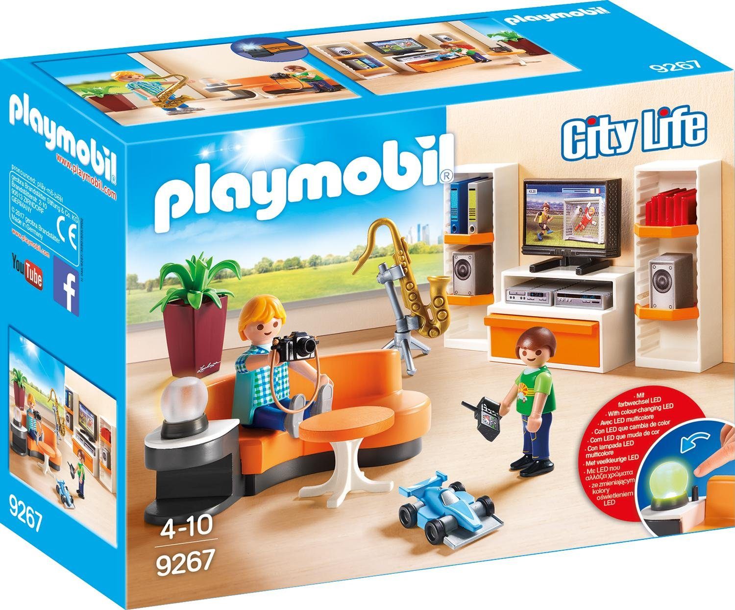Image of Playmobil® Konstruktions-Spielset »Wohnzimmer (9267), City Life«, Made in Germany