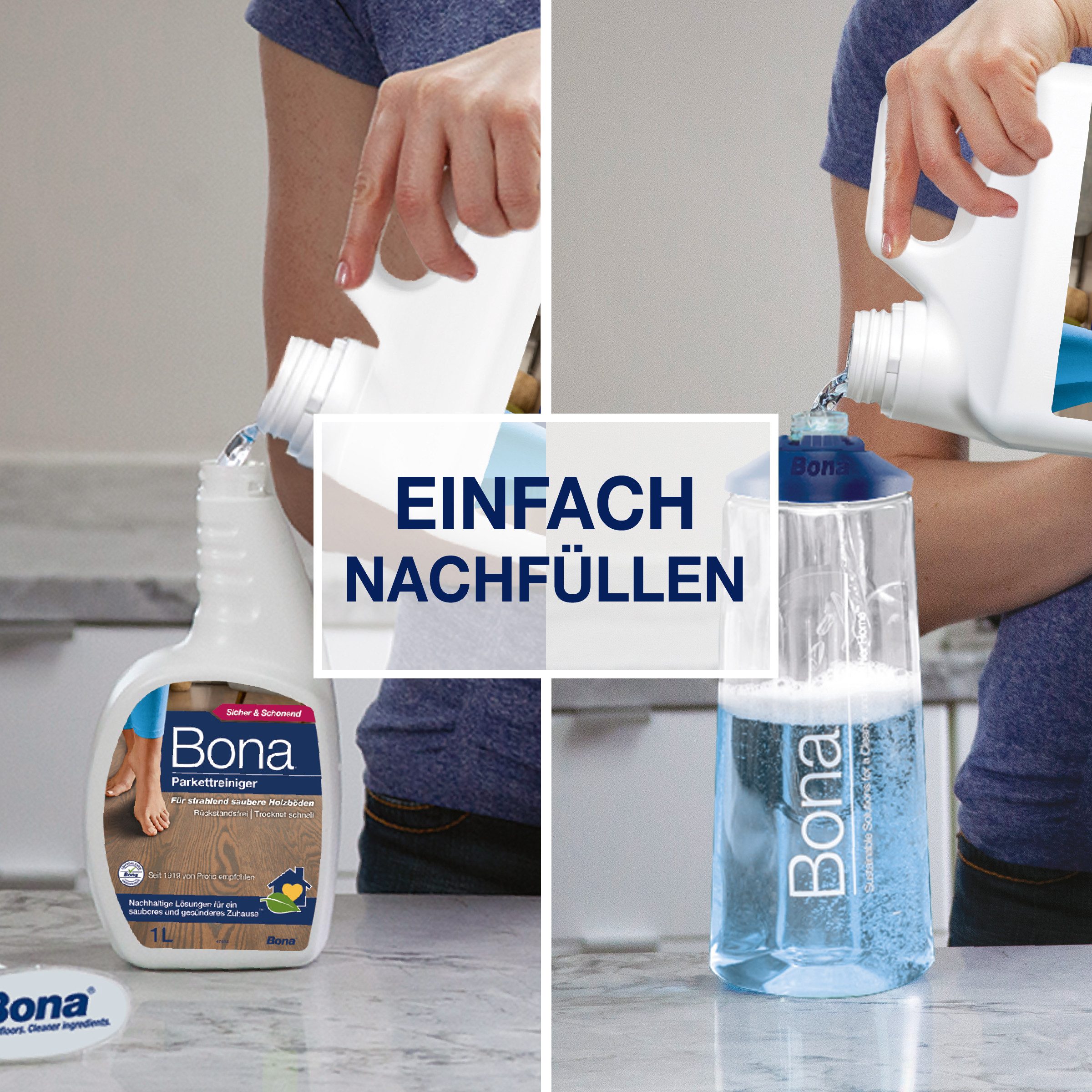 Thumbnail - Bona Parkettreiniger Nachfüllkanister, Holzbodenreiniger Fussbodenreiniger (1-St. für lackierte oder gewachste Parkettbö...