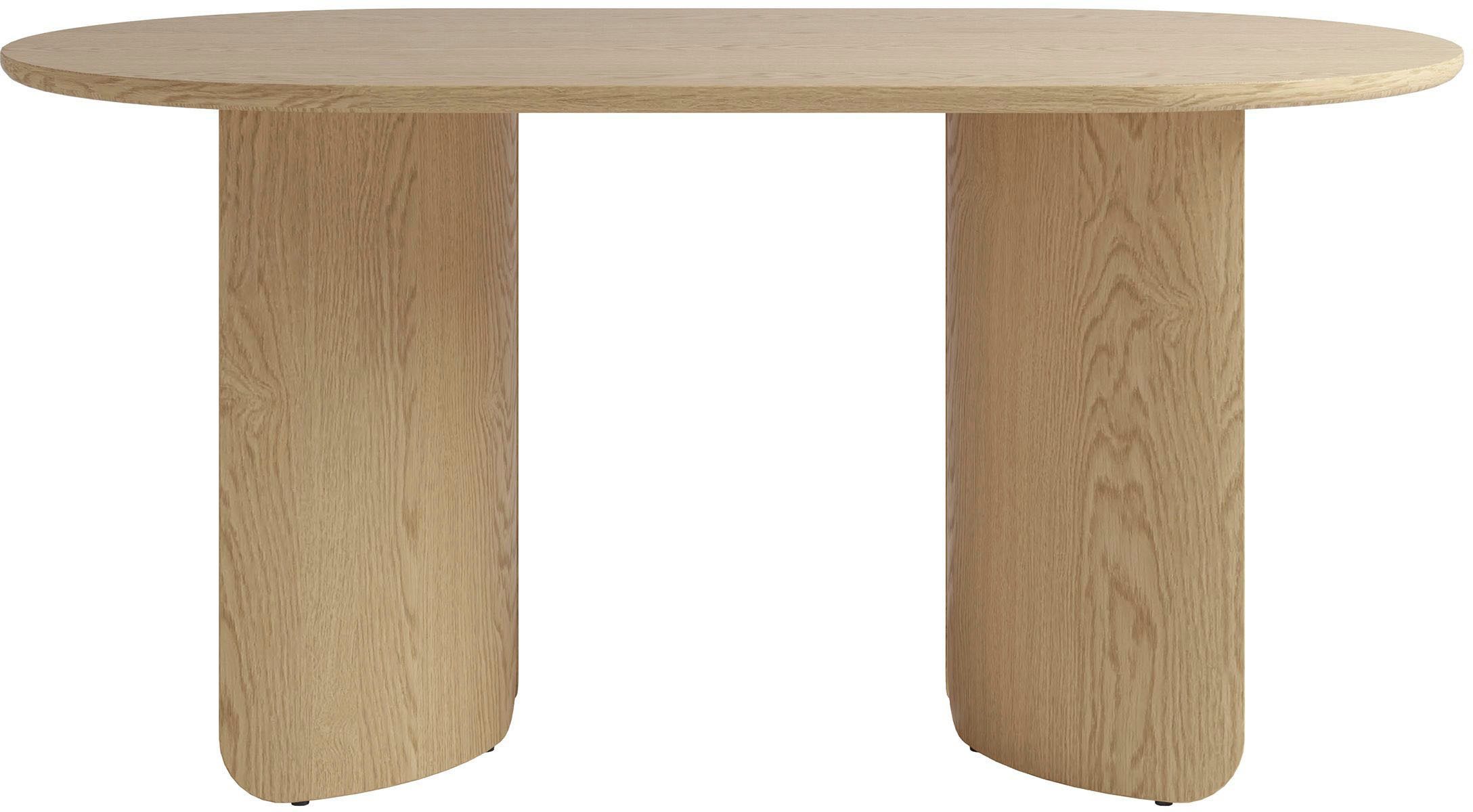 SCHÖNER WOHNEN-Kollektion Esstisch GRIMSTAD (1-St), in 160 cm oder 200 cm, mit variabel montierbarem Untergestell