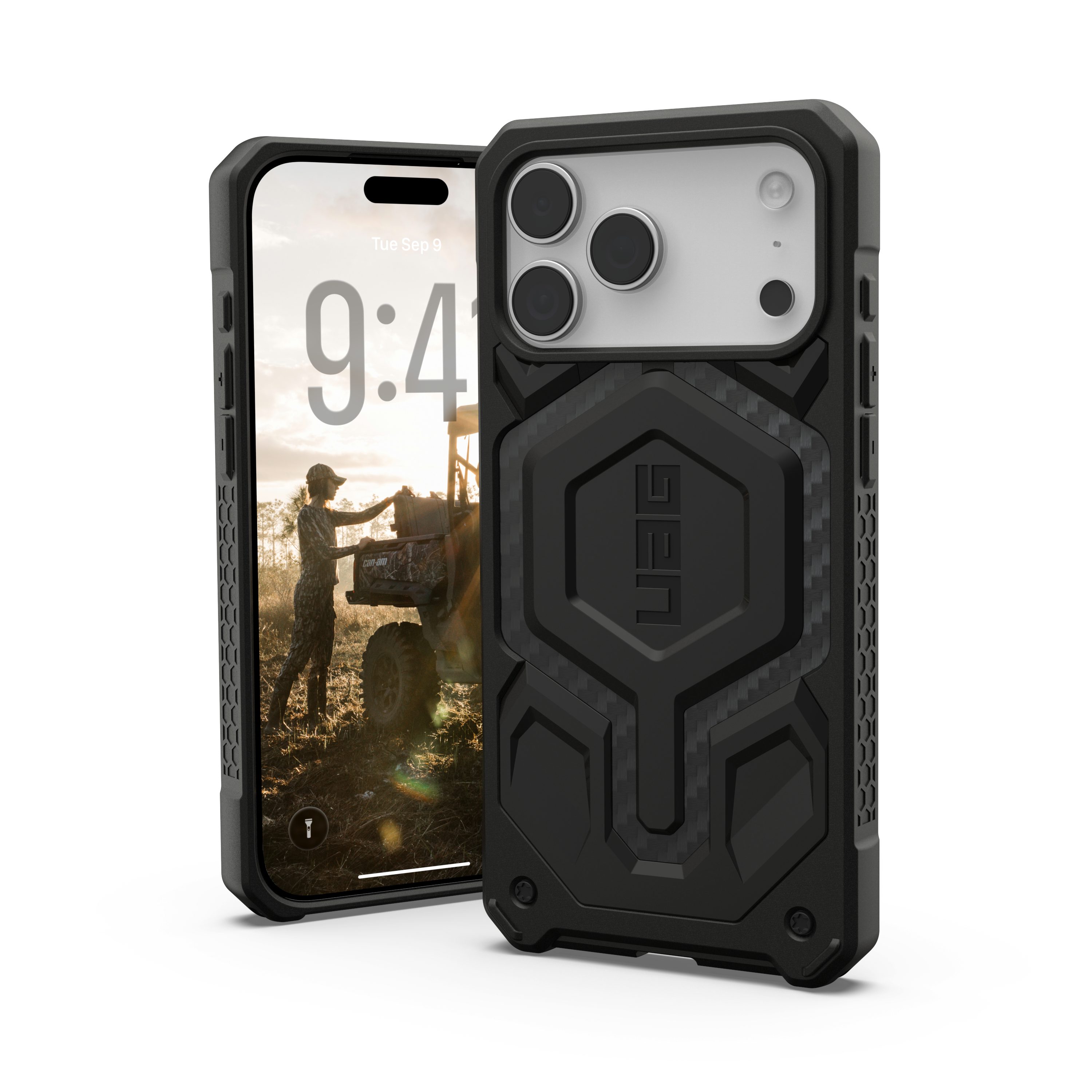Urban Armor Gear Smartphone-Hülle Monarch Pro - iPhone 17 Pro Max Hülle MagSafe, [Magnetring, Fallschutz nach Militärstandard]