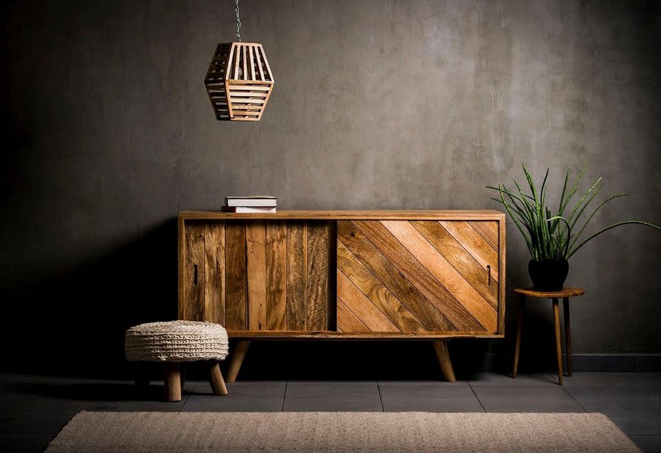 Home affaire Sideboard »Jiaya«, aus massivem Mangoholz, mit 2