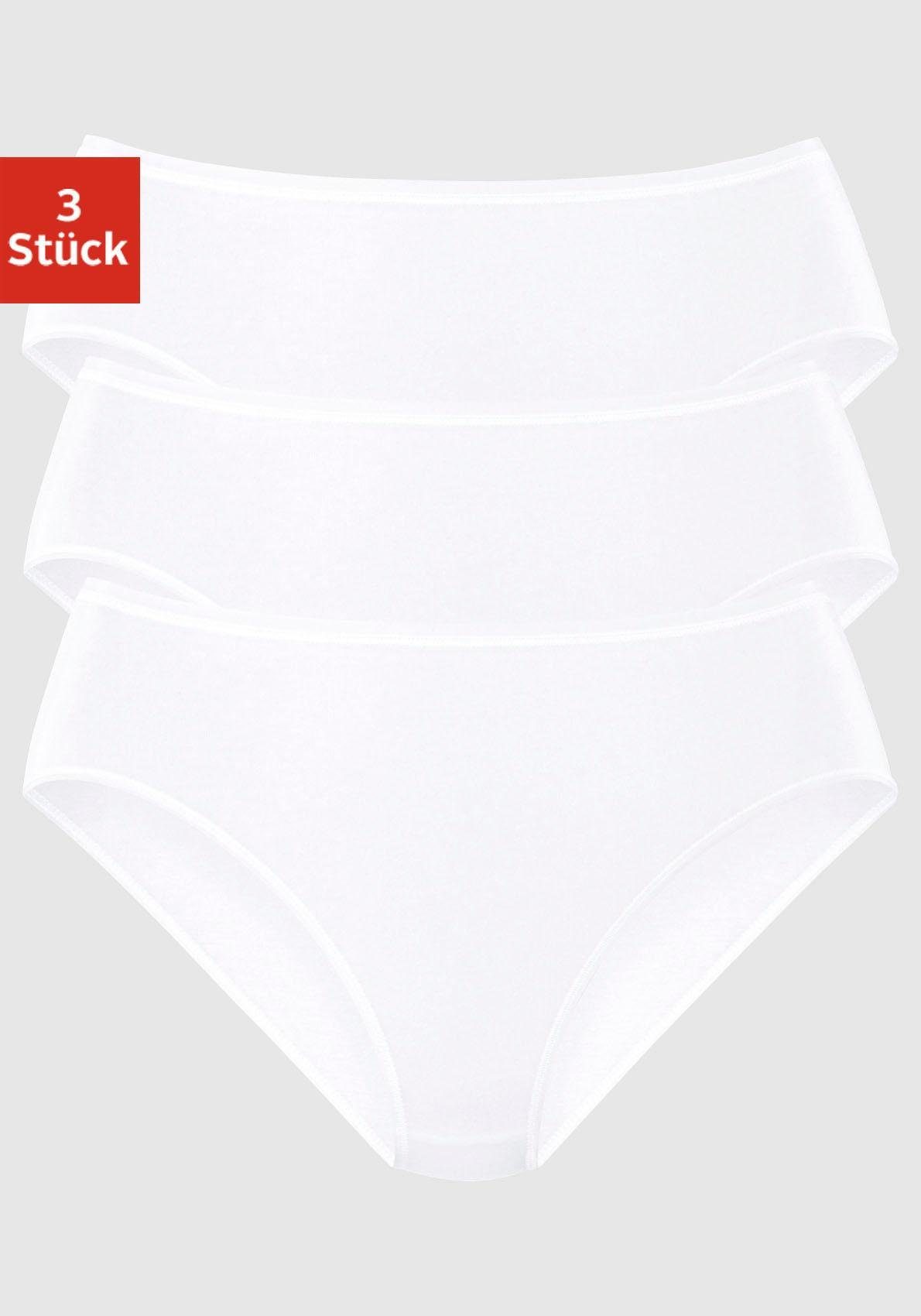 Schiesser Damenunterwäsche – 3er-Set Organic Cotton Shorts, 95% Bio-Baumwolle, 5% Elasthan