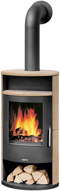 Justus Kaminofen Island 7 II 6,5 kW, ext. Luftzufuhr, schwarz