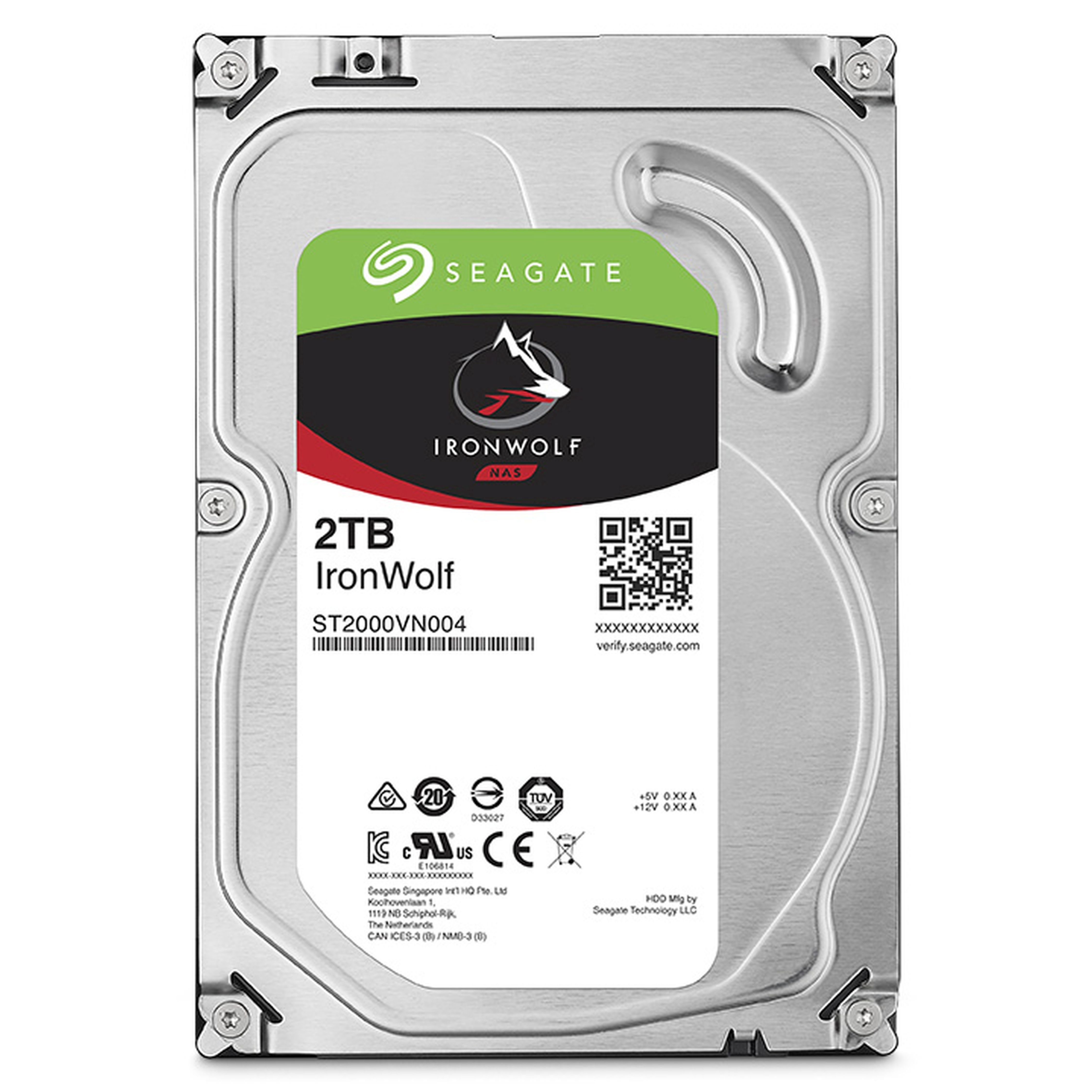 Image of Seagate IronWolf NAS HDD, SATA 6G, 5900 U/min, 3,5 Zoll - 2 TB