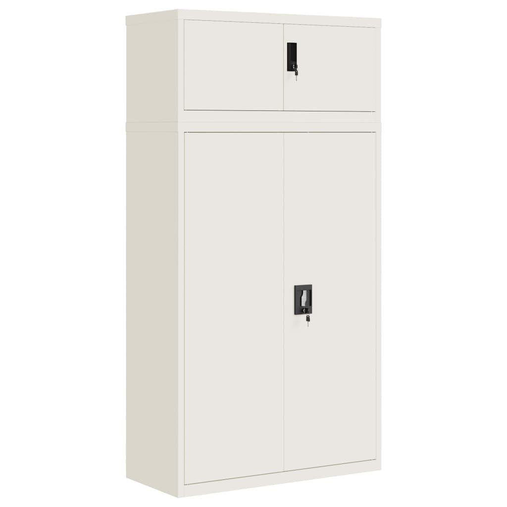 Aktenschrank Aktenschrank Weiß 90x40x180 cm Stahl