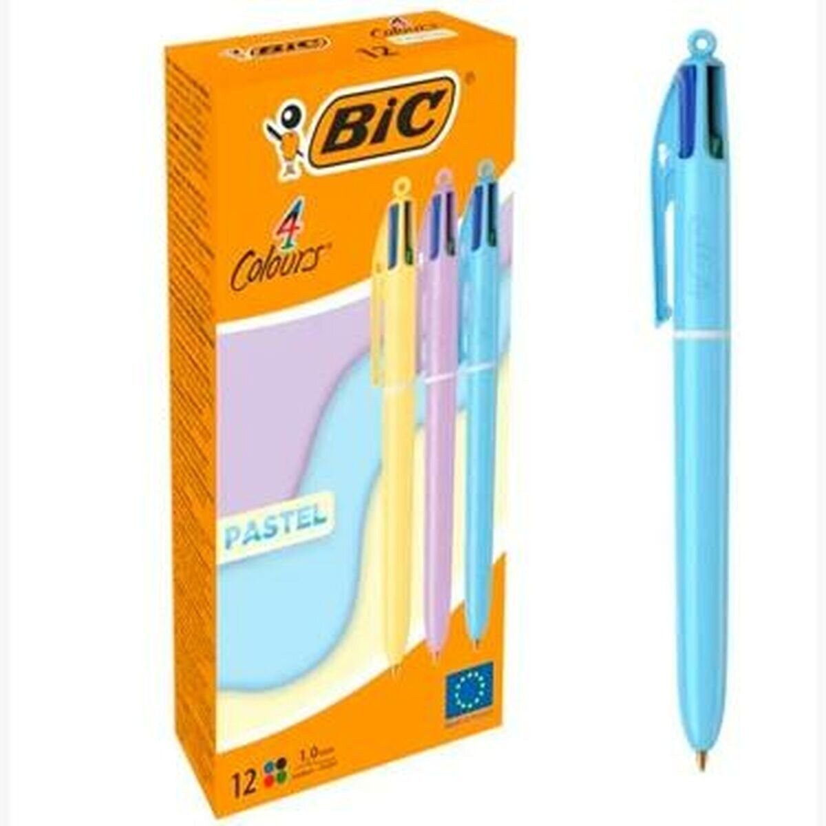 BIC Kugelschreiber BIC 4-Farben-Kugelschreiber PASTEL