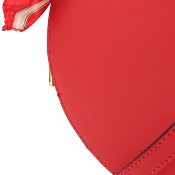 Toscanto Schultertasche Toscanto Tasche rot Schultertasche mittel (Schultertasche), Damen Schultertasche Leder, rot, Größe ca. 18cm