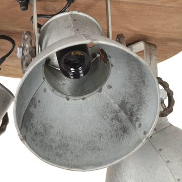 vidaXL Deckenleuchten Deckenlampe Industriestil 25 W Silbern 42x27 cm E27
