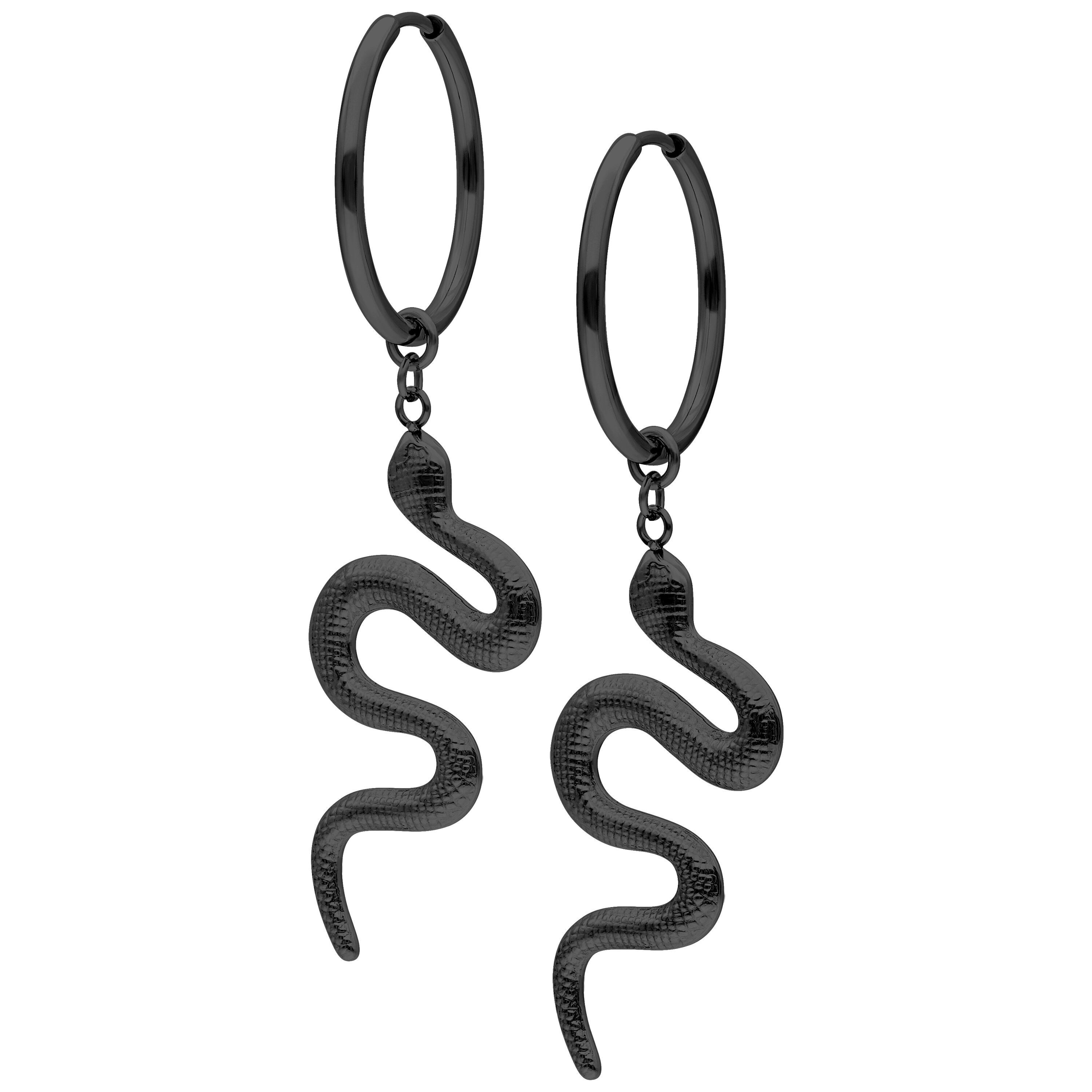 Paar Creolen Big Snake Hoops für Ohr, 1 Stück