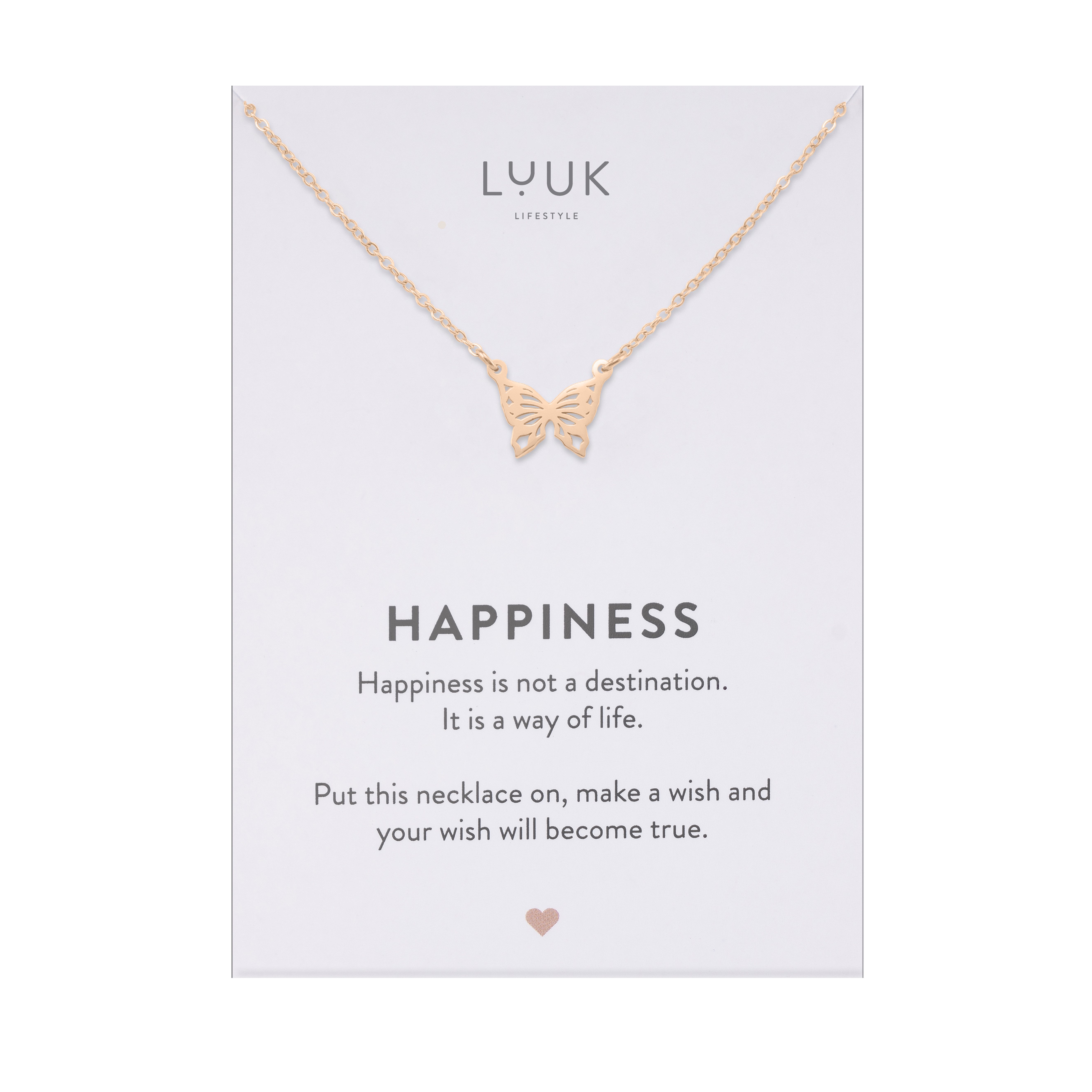 LUUK LIFESTYLE Kette mit Anhänger Schmetterling, günstig online kaufen