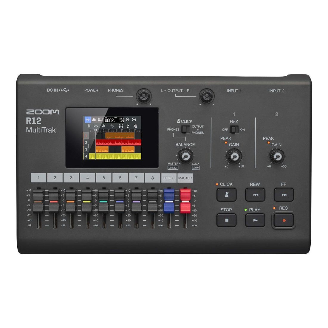 Zoom Audio Zoom R12 Mehrspur-Recorder Aufnahmegerät Digitales Aufnahmegerät (Digitaler Mehrspur-Recorder)