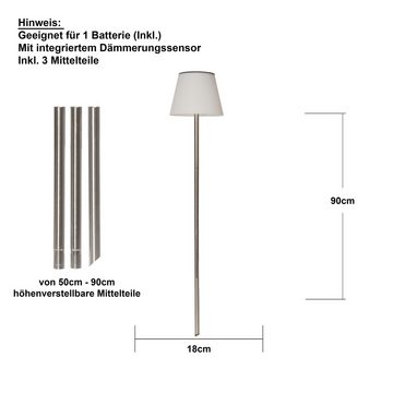 STAR TRADING LED Dekolicht LED-Solar-Dekoleuchte, Gartenleuchte Solini, LED-Solar-Dekoleuchte, Gartenleuchte Solini