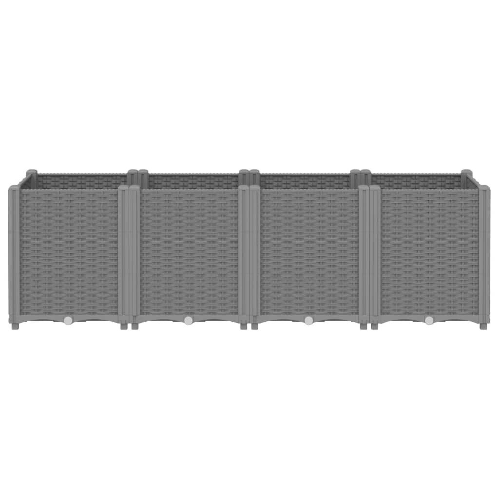 vidaXL Blumentopf Pflanzkübel Hellgrau 160x40x53 cm günstig online kaufen