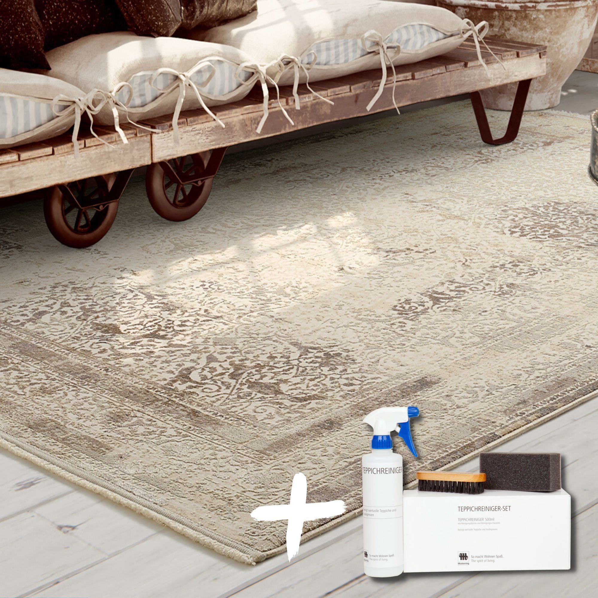 Teppich OPERA, Musterring, rechteckig, Höhe: 8 mm, ideal für Wohnzimmer, Wintergarten oder Küche