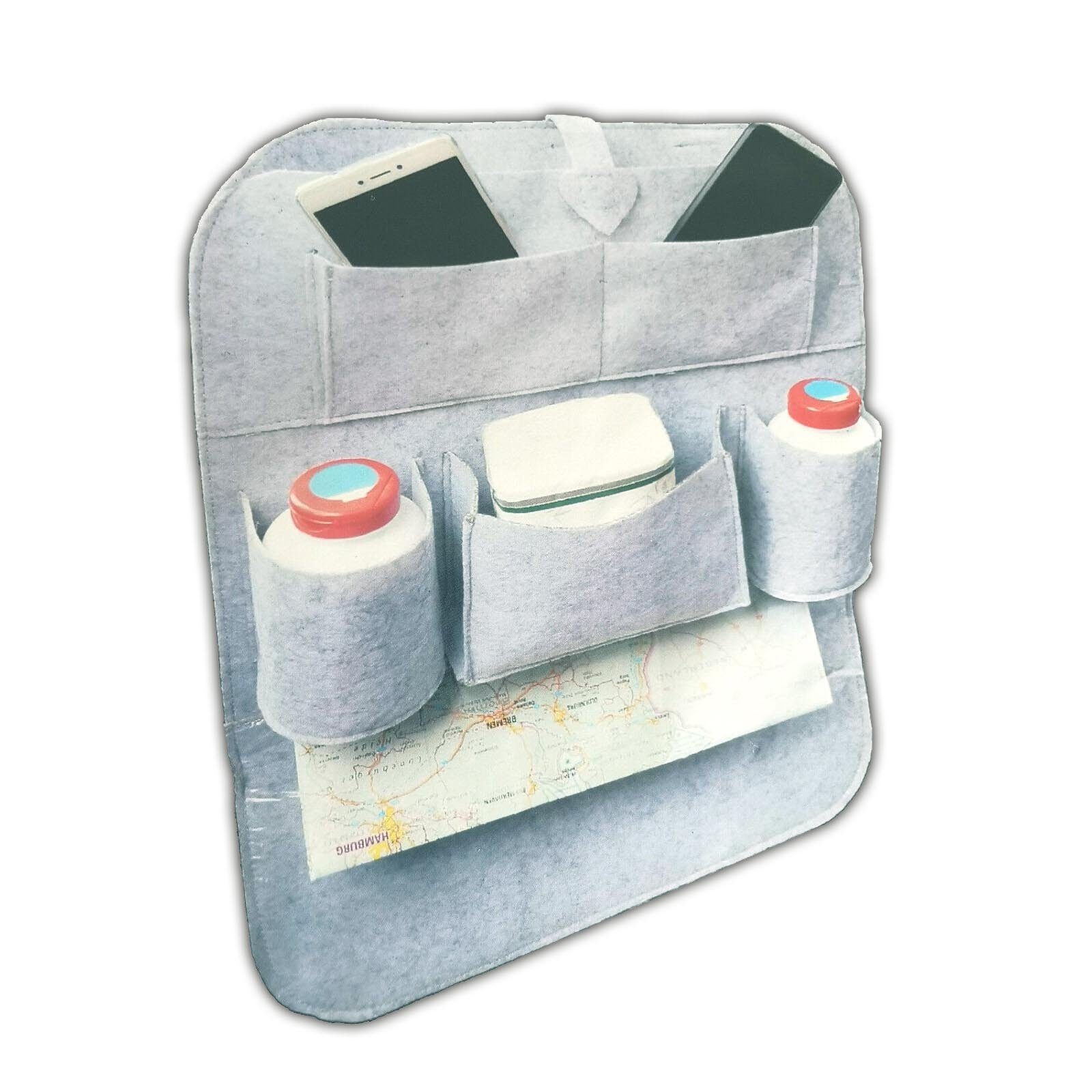 Rücksitztasche Auto Rückenlehnentasche Organizer KFZ Spielzeugtasche Sitzschutz 
