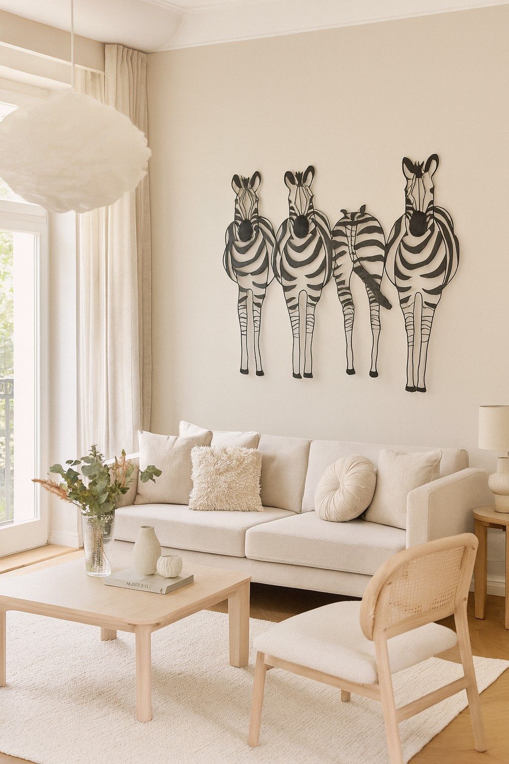 moebel-direkt-online Wanddekoobjekt Zebrafamilie günstig online kaufen