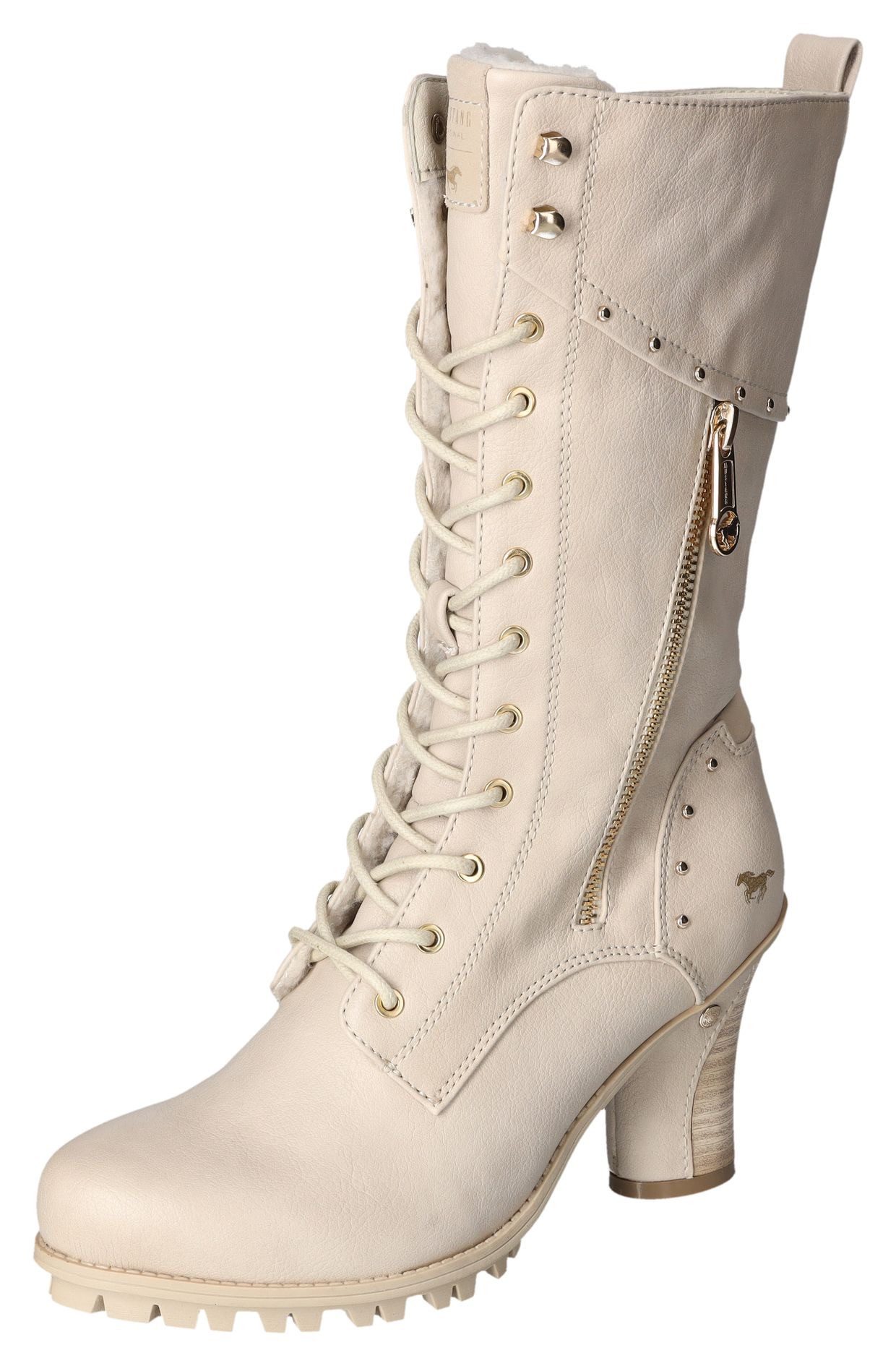 Mustang Shoes Winterstiefel, Absatzstiefel, Profilsohle, mit günstig online kaufen